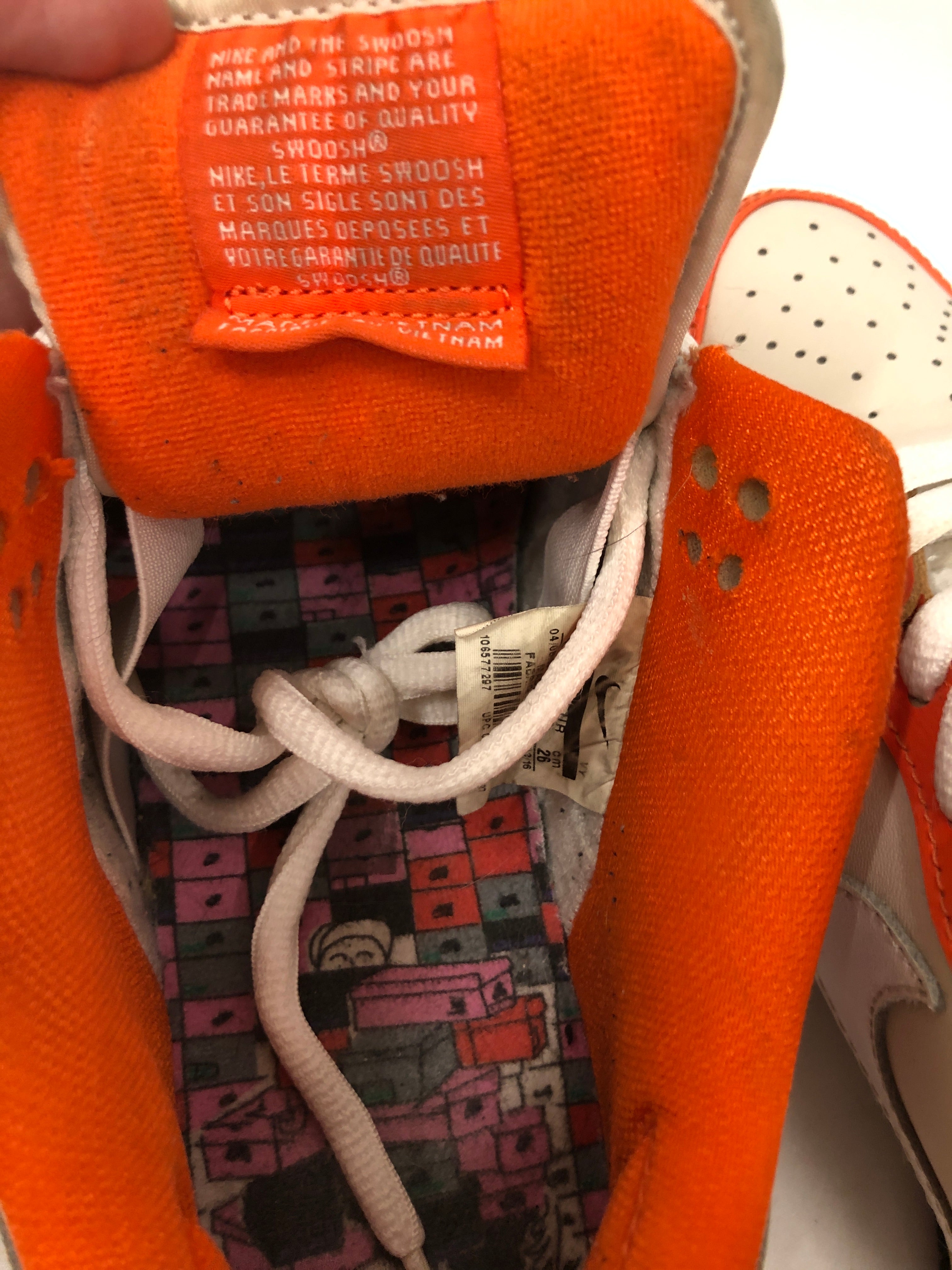 NIKE/Low-Sneakers/US 8/ORN/313170 811 "Orange Box" view 4