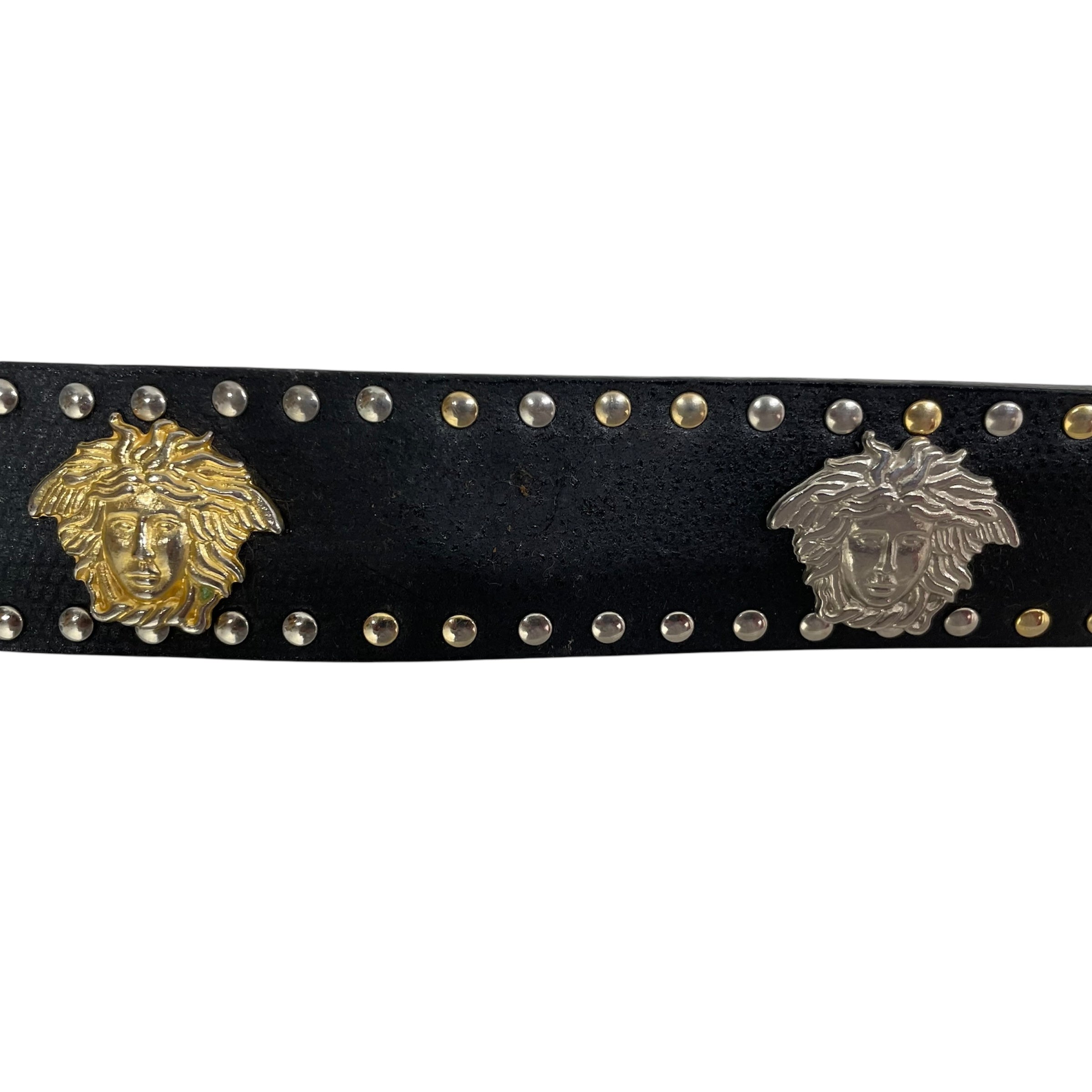 GIANNI VERSACE/Accessories/Leather/BLK/versace belt medussa heads view 3