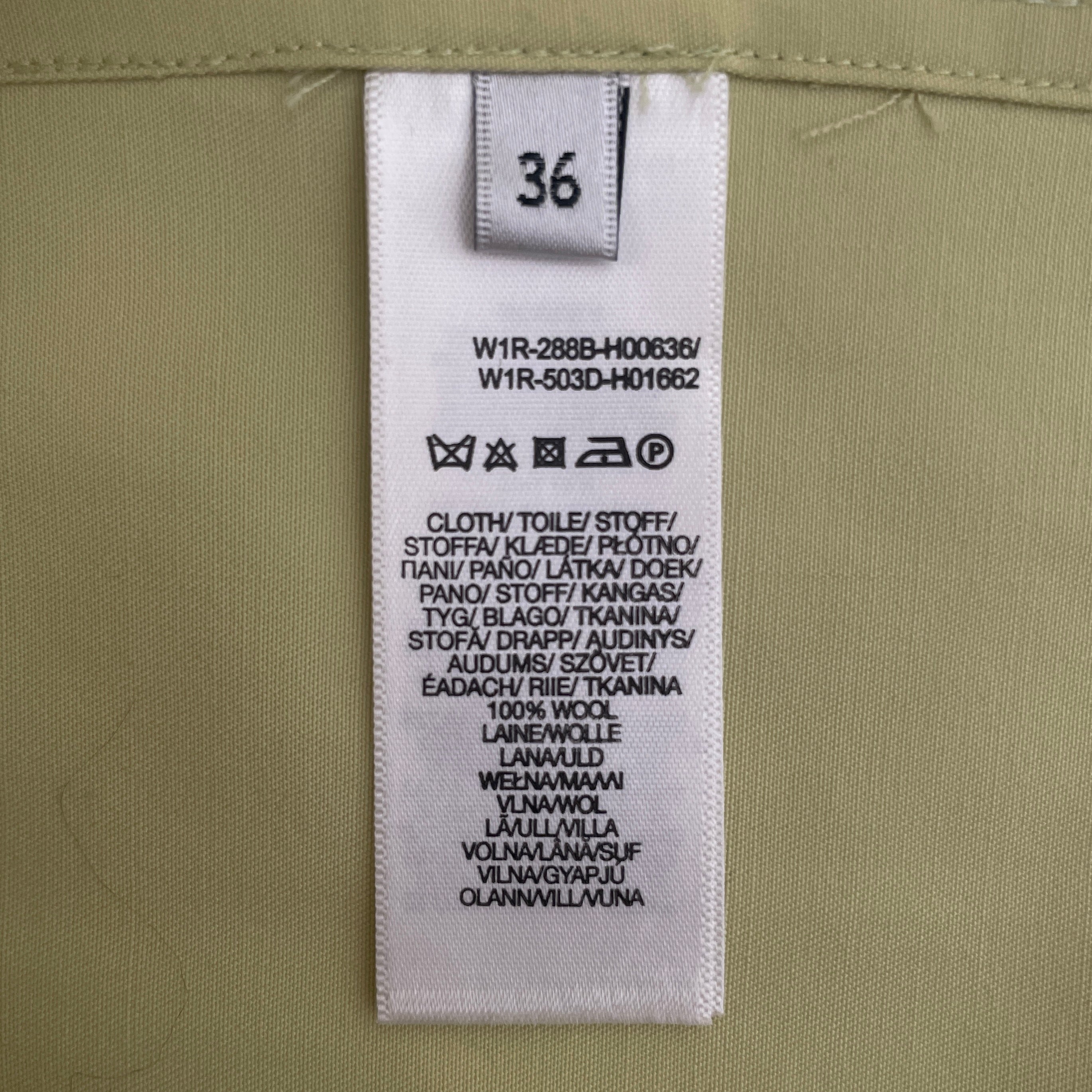 Paul Smith/SS Blouse/36/Wool/YEL/Button Up Blouse view 4
