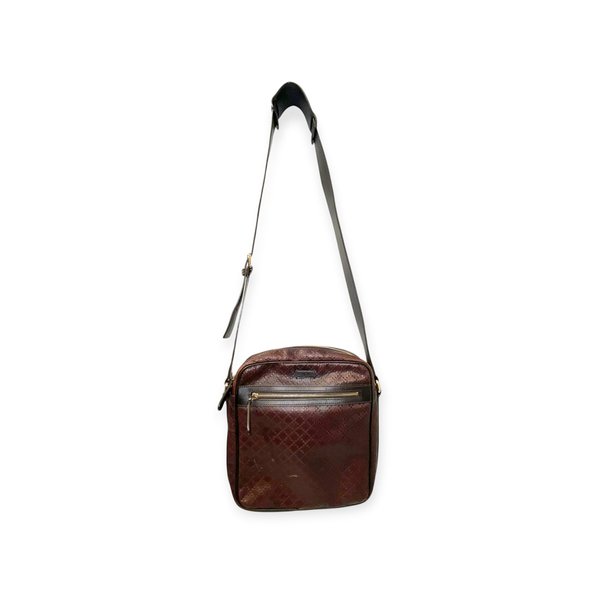 GUCCI/Bag/Leather/BRW/DIAMANTE MESSENGER BAG view 1