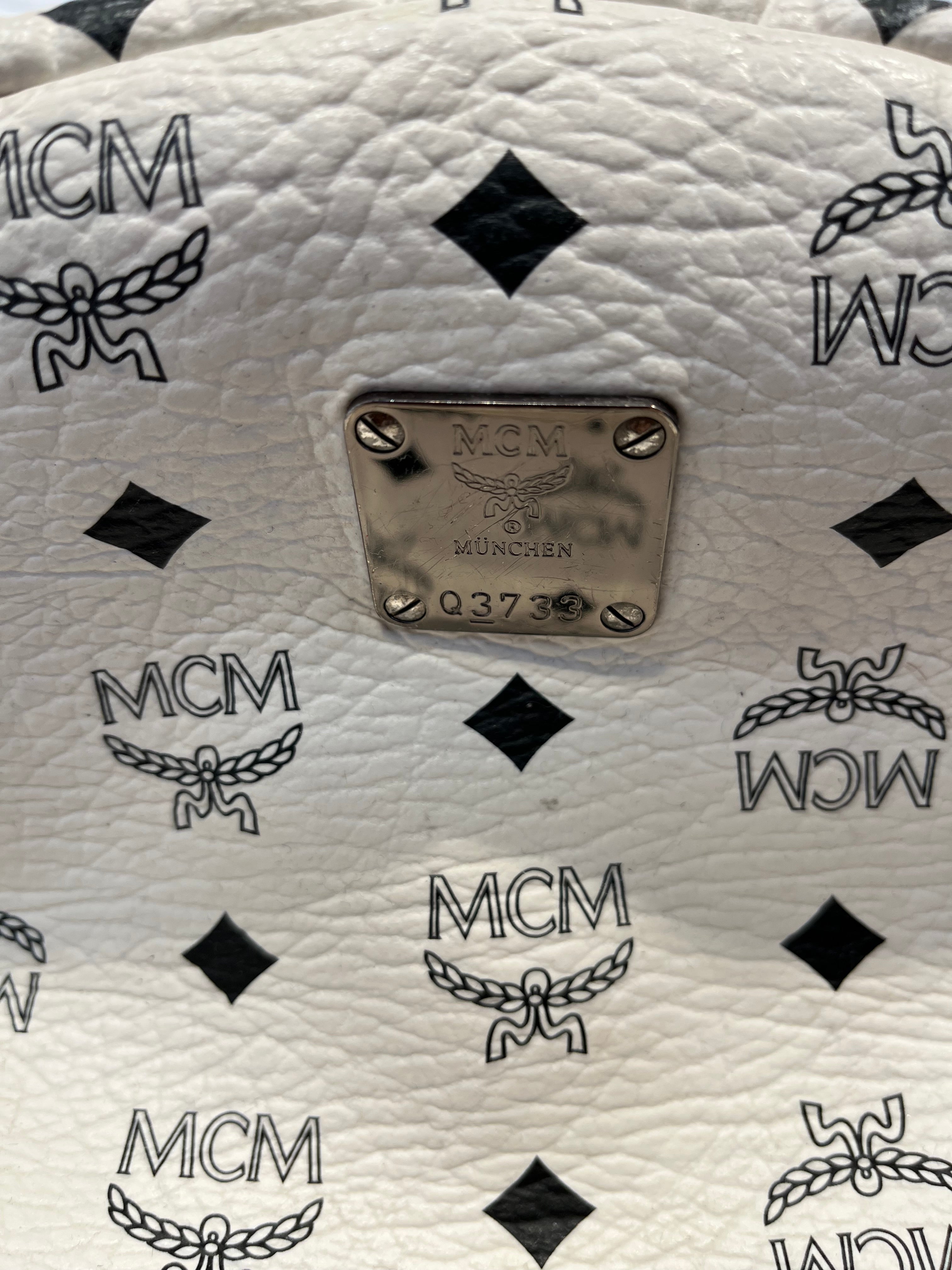 MCM/Backpack/Monogram/Leather/WHT/Stark Visetos Backpack (WHT) view 5