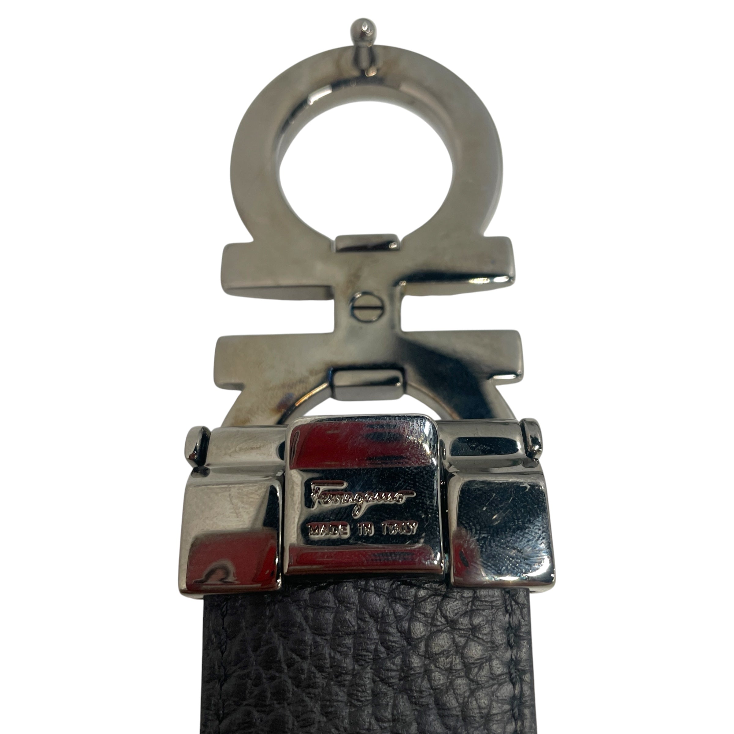 Salvatore Ferragamo/Belt/Leather/CML/double omega buckle view 3