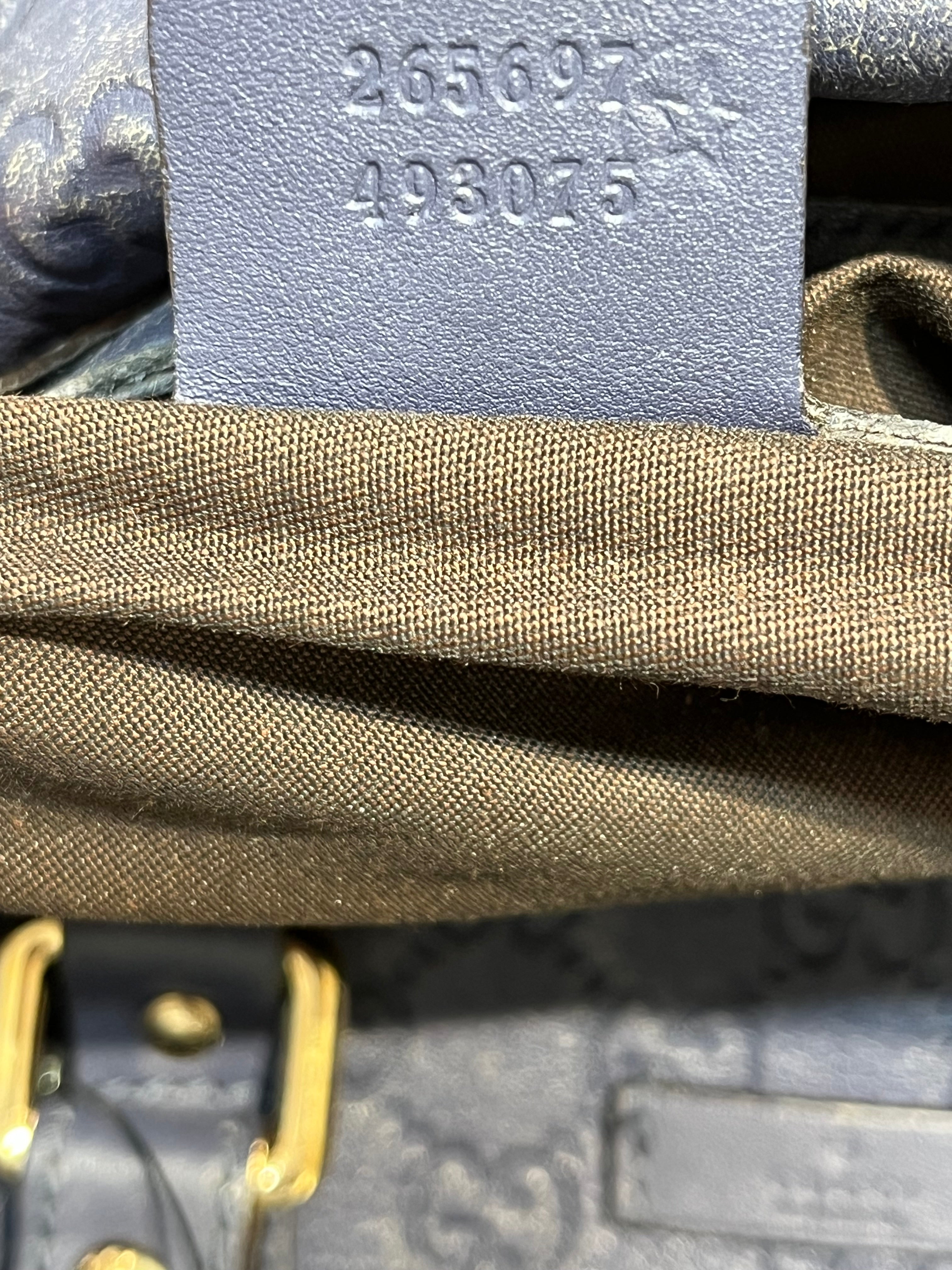 GUCCI/Boston Bag/Leather/BLU/GG Blue Leather Boston Bag view 8