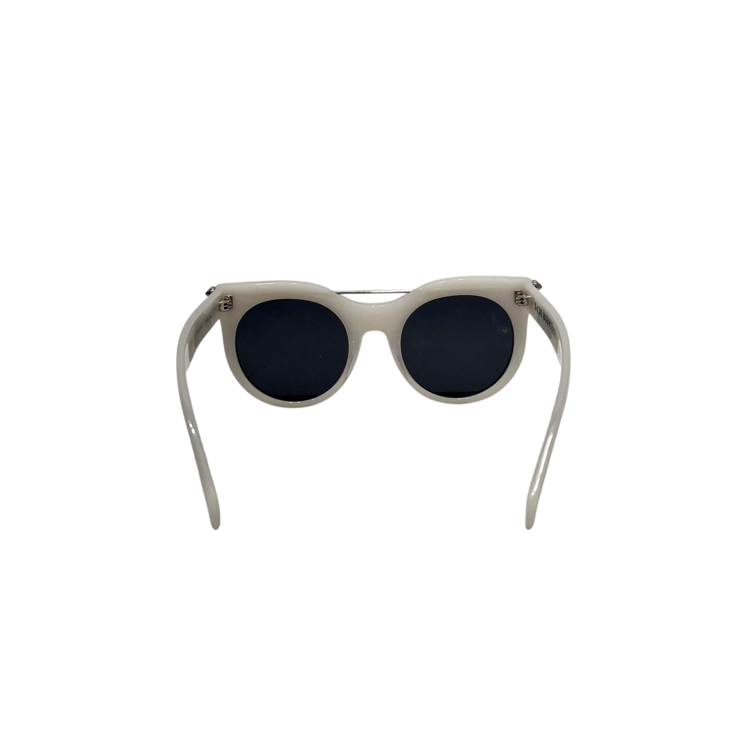 Alexander McQueen/Sunglasses/OS/Celluloid/WHT/Wellington/MCQUEEN WHITE WAYFARER view 3