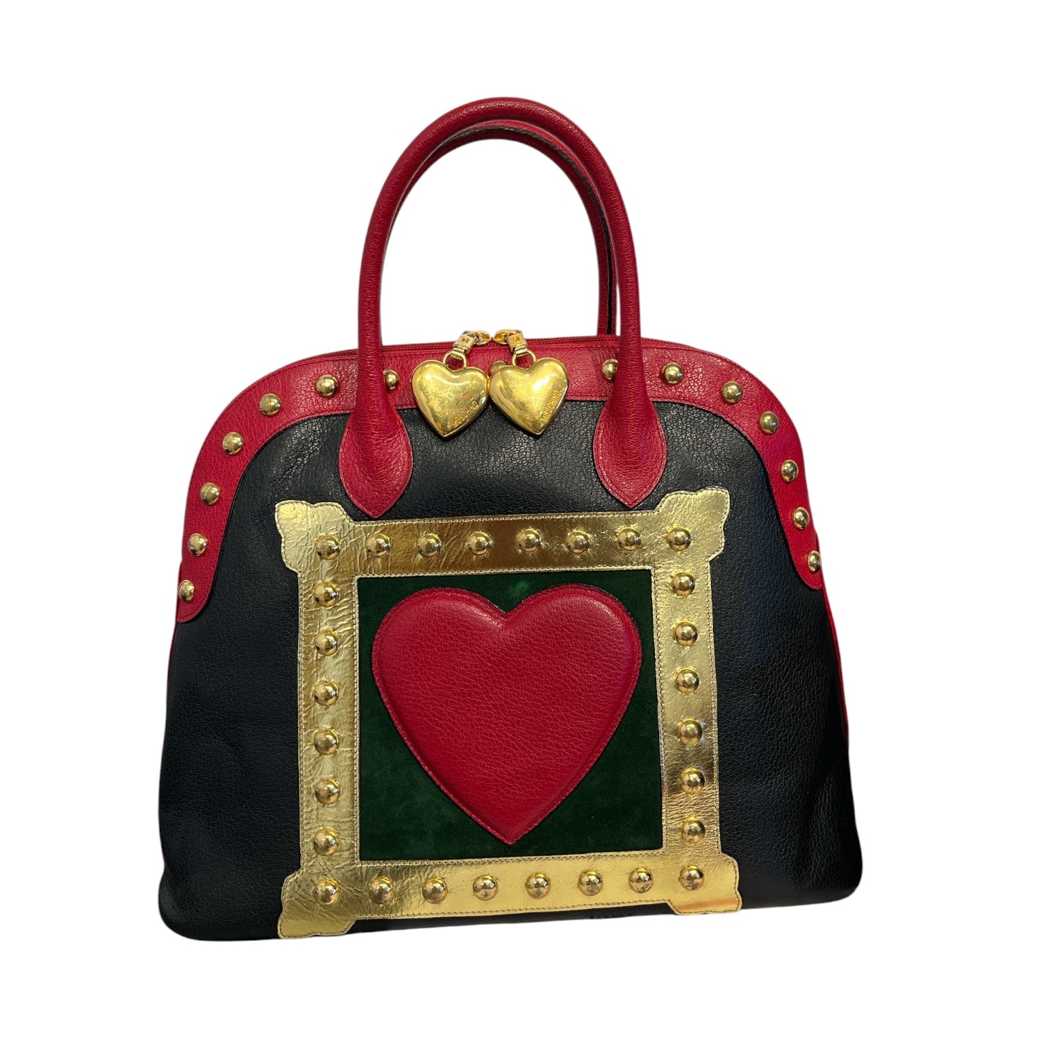 MOSCHINO/Tote Bag/Leather/BLK/ART IS LOVE 90'S BAG view 1
