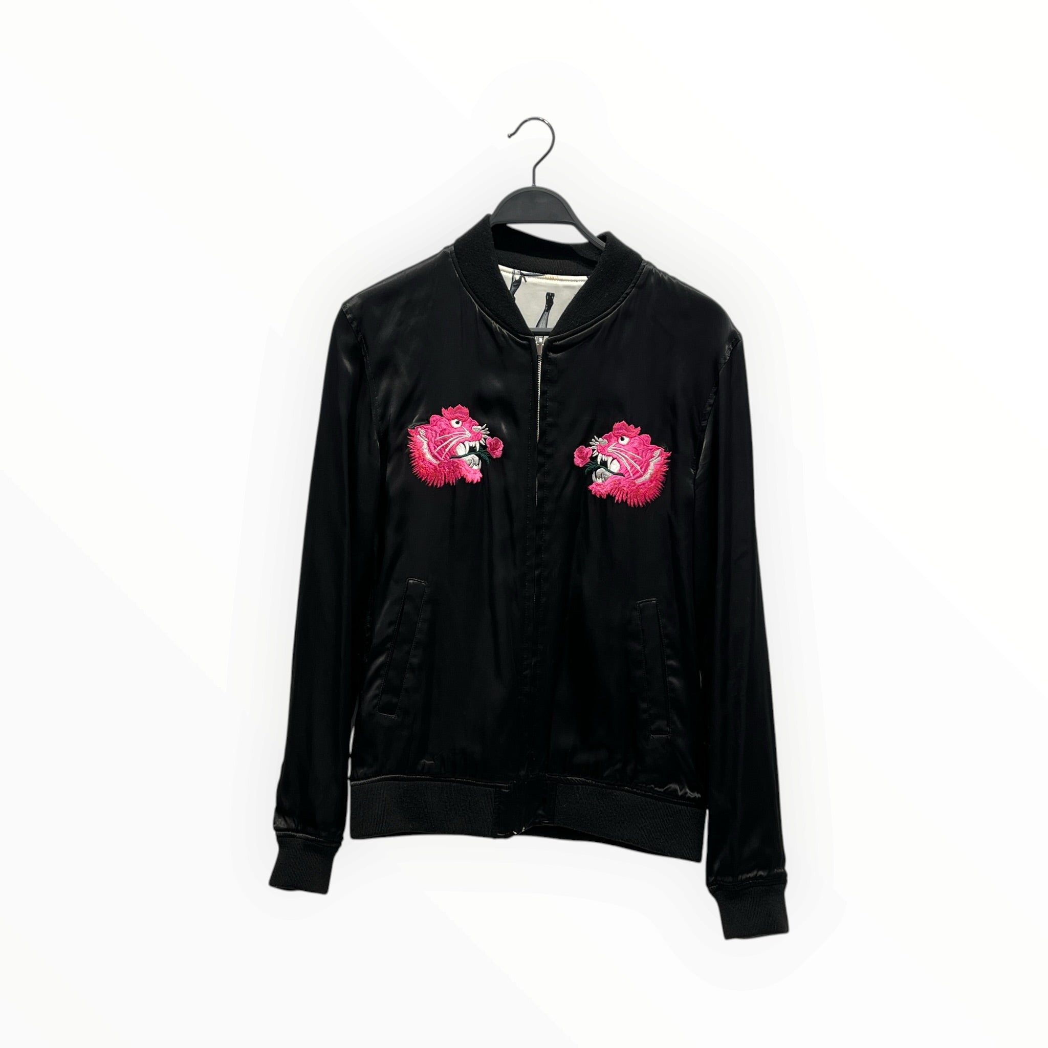 WACKO MARIA/Jacket/XL/Rayon/BLK/Graphic/Betty Page Revers Tiger Bomber view 3