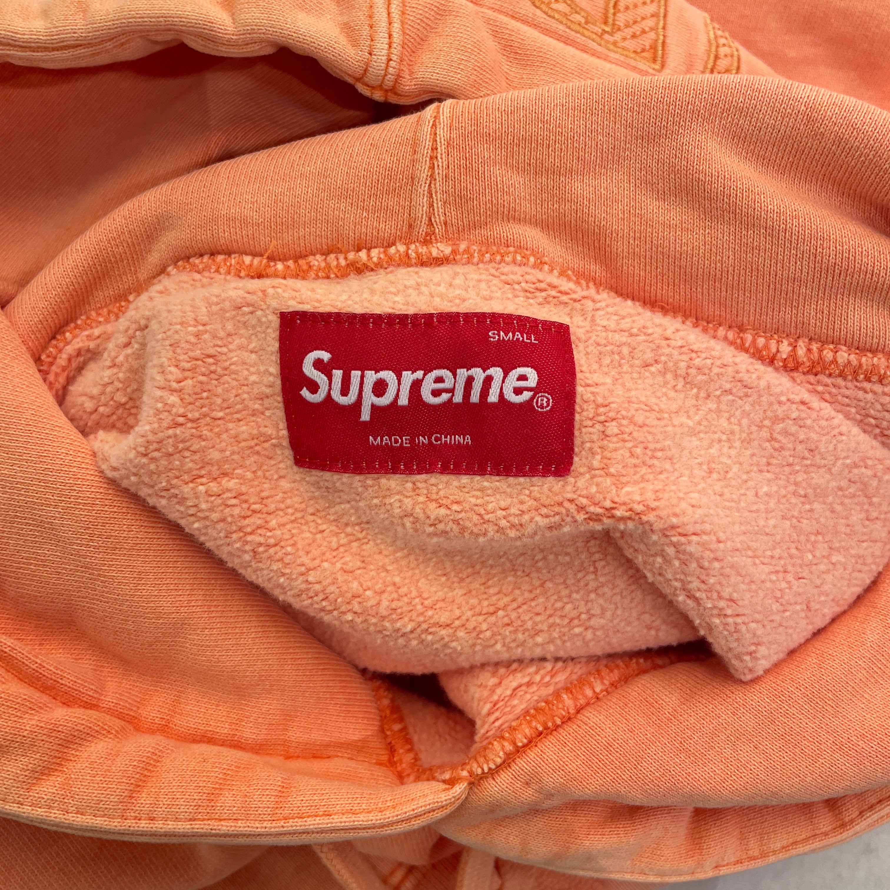 Supreme/Hoodie/S/Cotton/ORN/ view 3