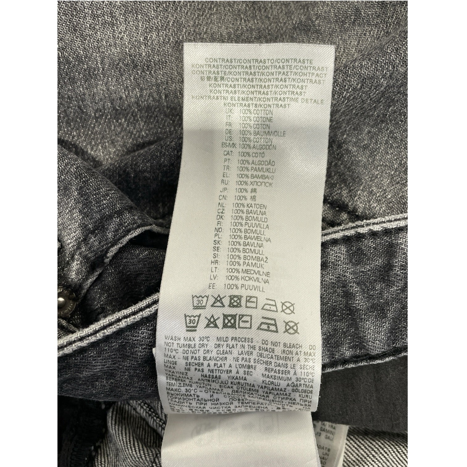 DIESEL/Straight Pants/30/Denim/BLK/ view 4