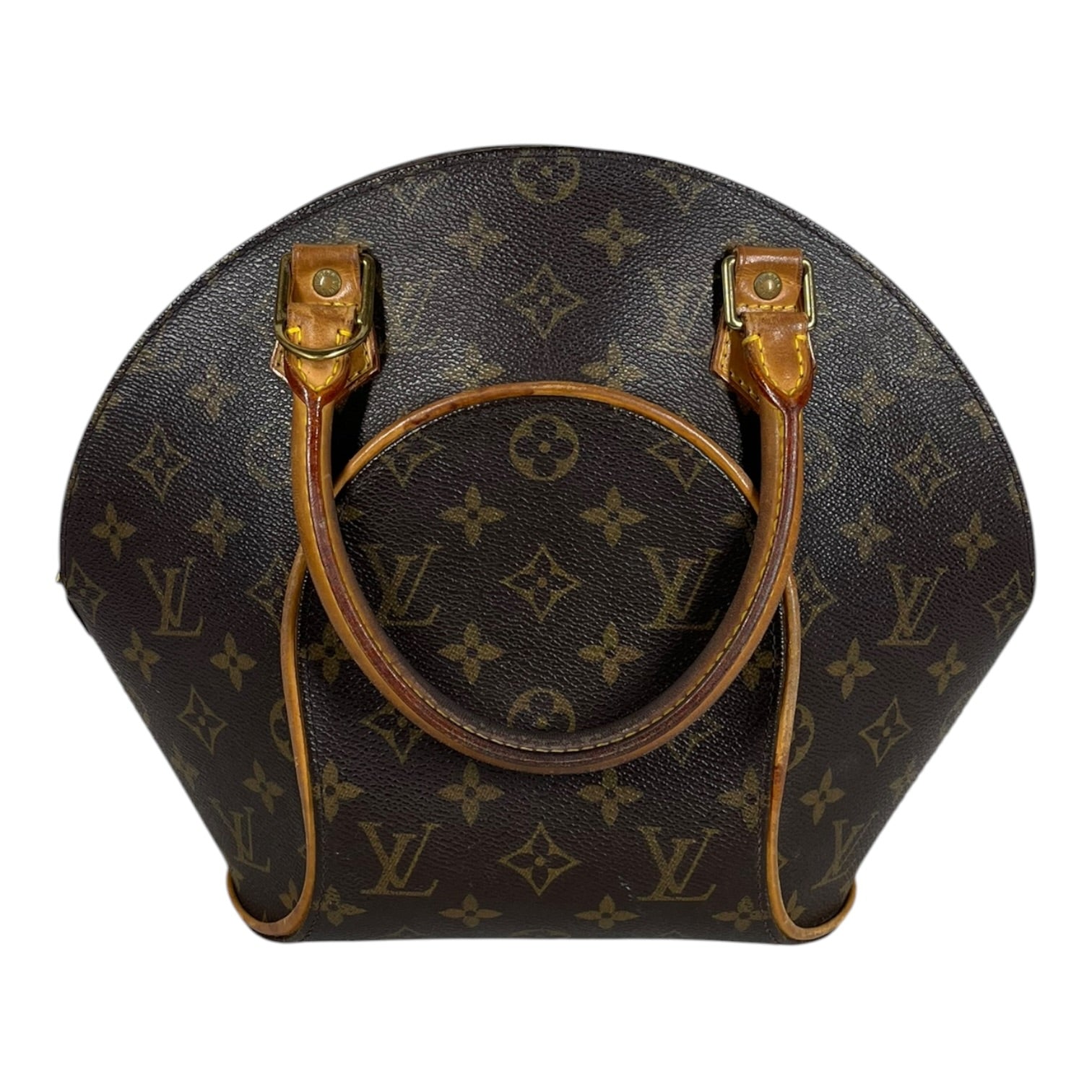 LOUIS VUITTON/Hand Bag/Monogram/Leather/CML/Vintage Ellipse Bowling Bag view 1
