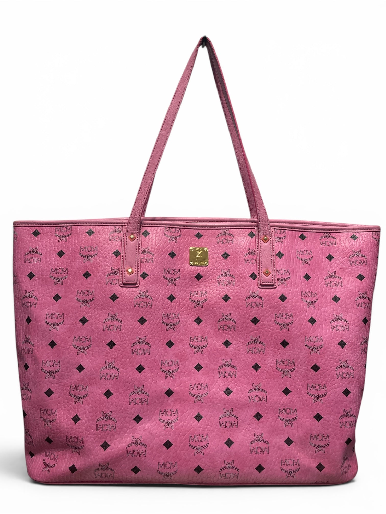 MCM/Tote Bag/Leather/PNK/TOTE W/ POUCH view 1