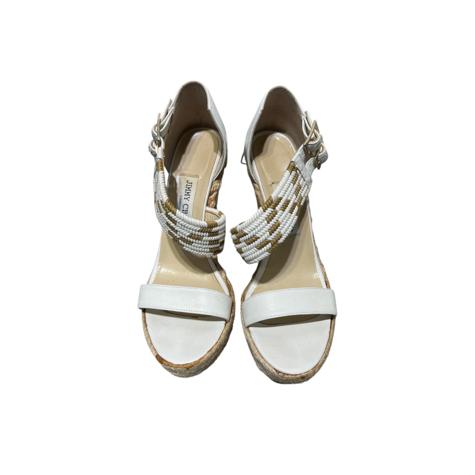 JIMMY CHOO/Heels/US 7.5/Leather/WHT/ view 3