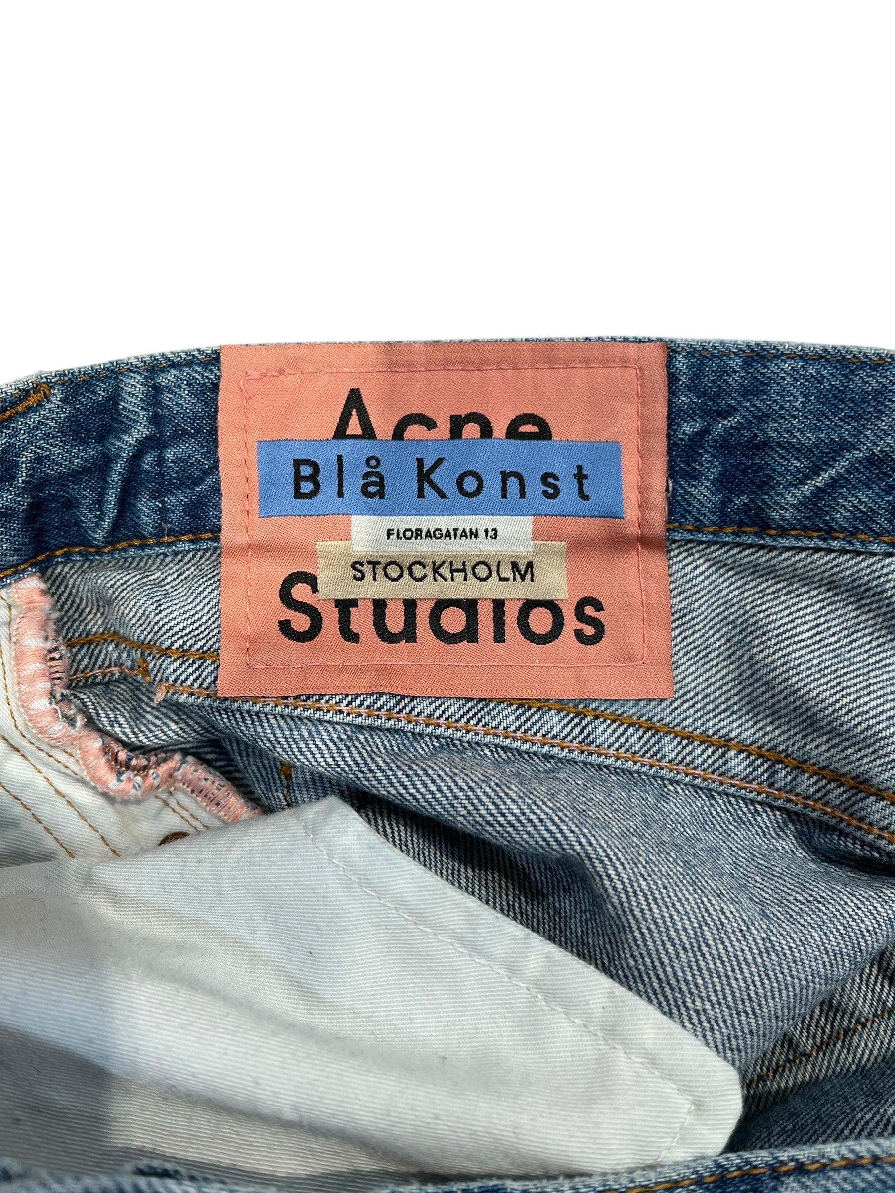 Acne Studios/Straight Pants/31/Denim/BLU/Light wash view 3