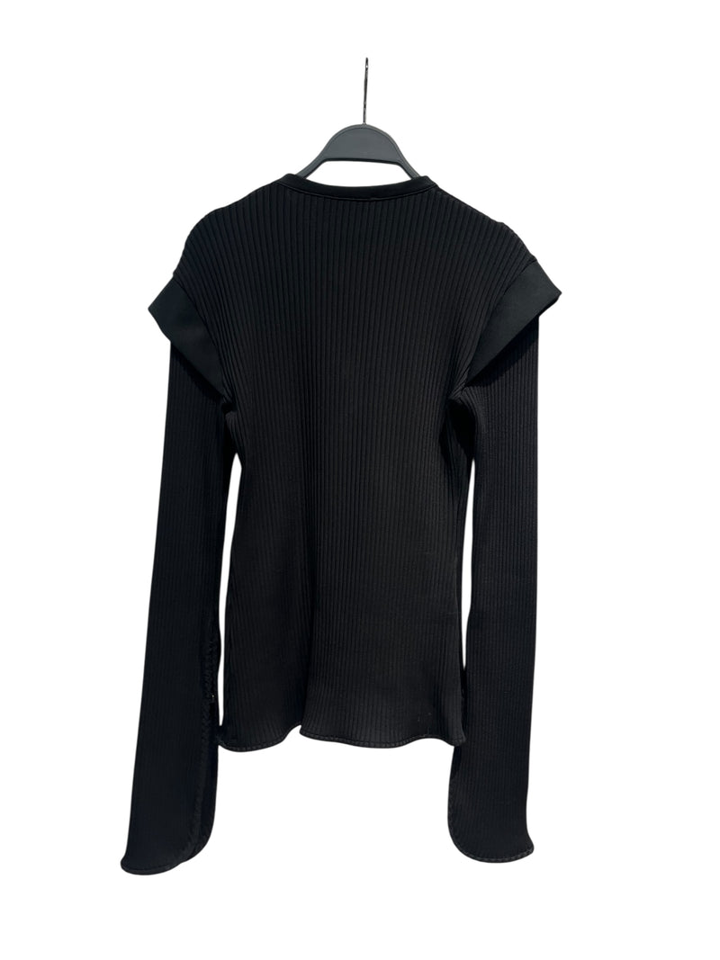 ELLERY/LS Blouse/S/Polyester/BLK/