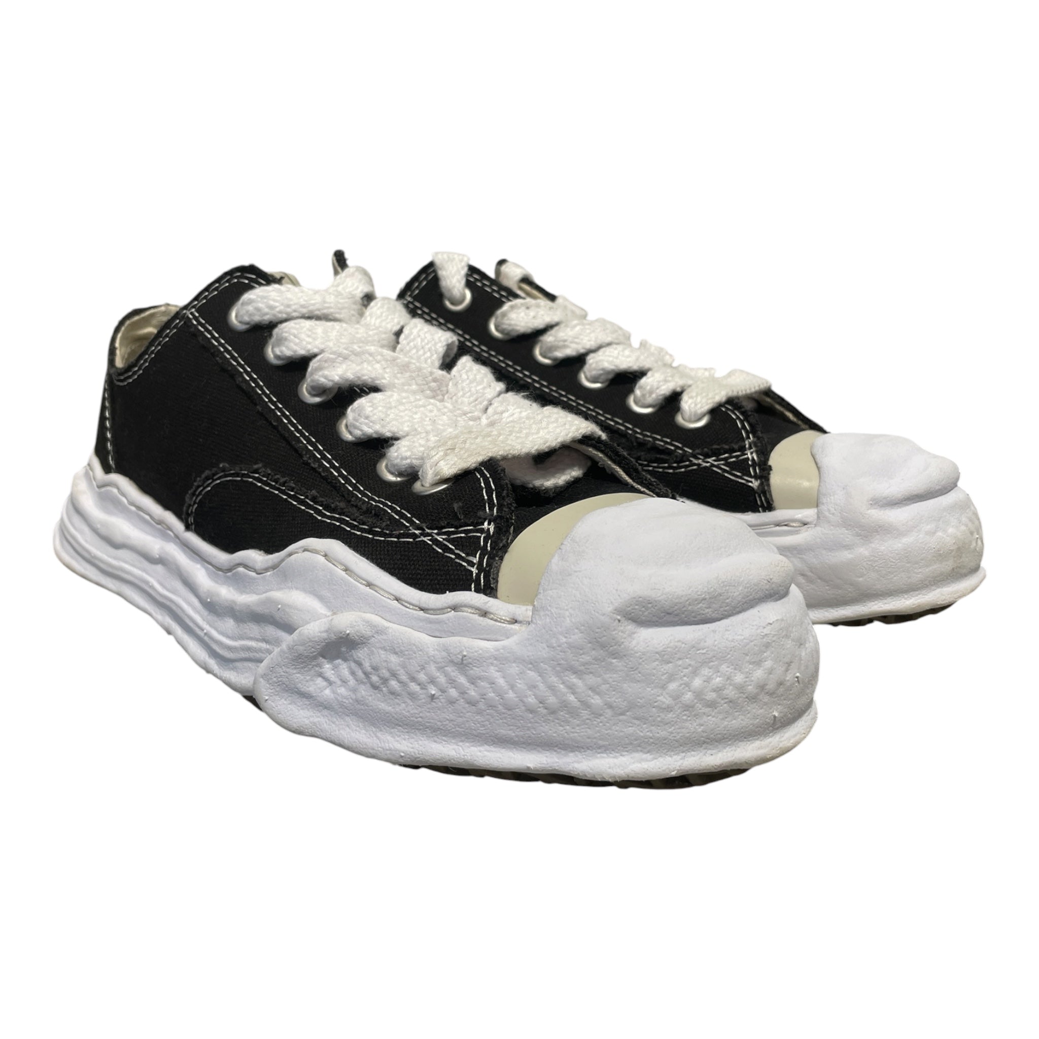 MIHARA YASUHIRO/Low-Sneakers/EU 42/Cotton/BLK/Hank og sole