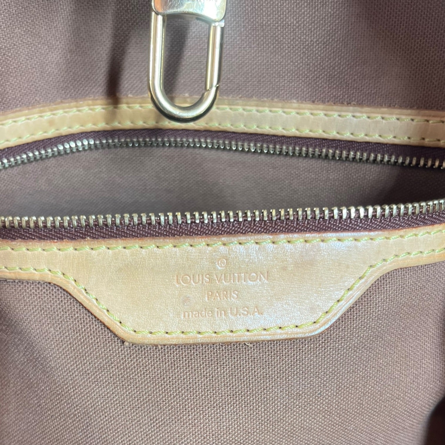 LOUIS VUITTON/Hand Bag/Monogram/Leather/BRW/Louis Vuitton Batignolles view 6