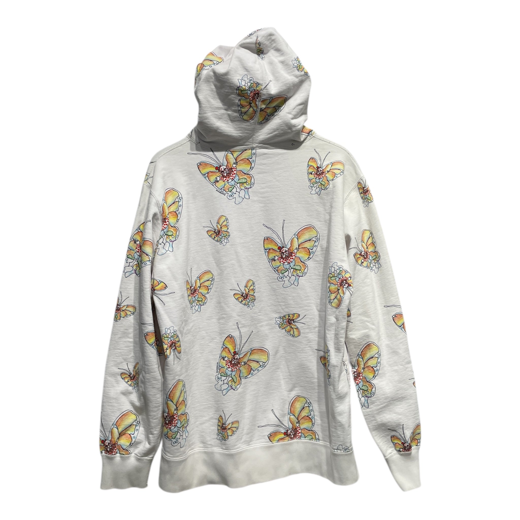 Supreme/Hoodie/XL/All Over Print/Cotton/WHT/BUTTERFLY view 2