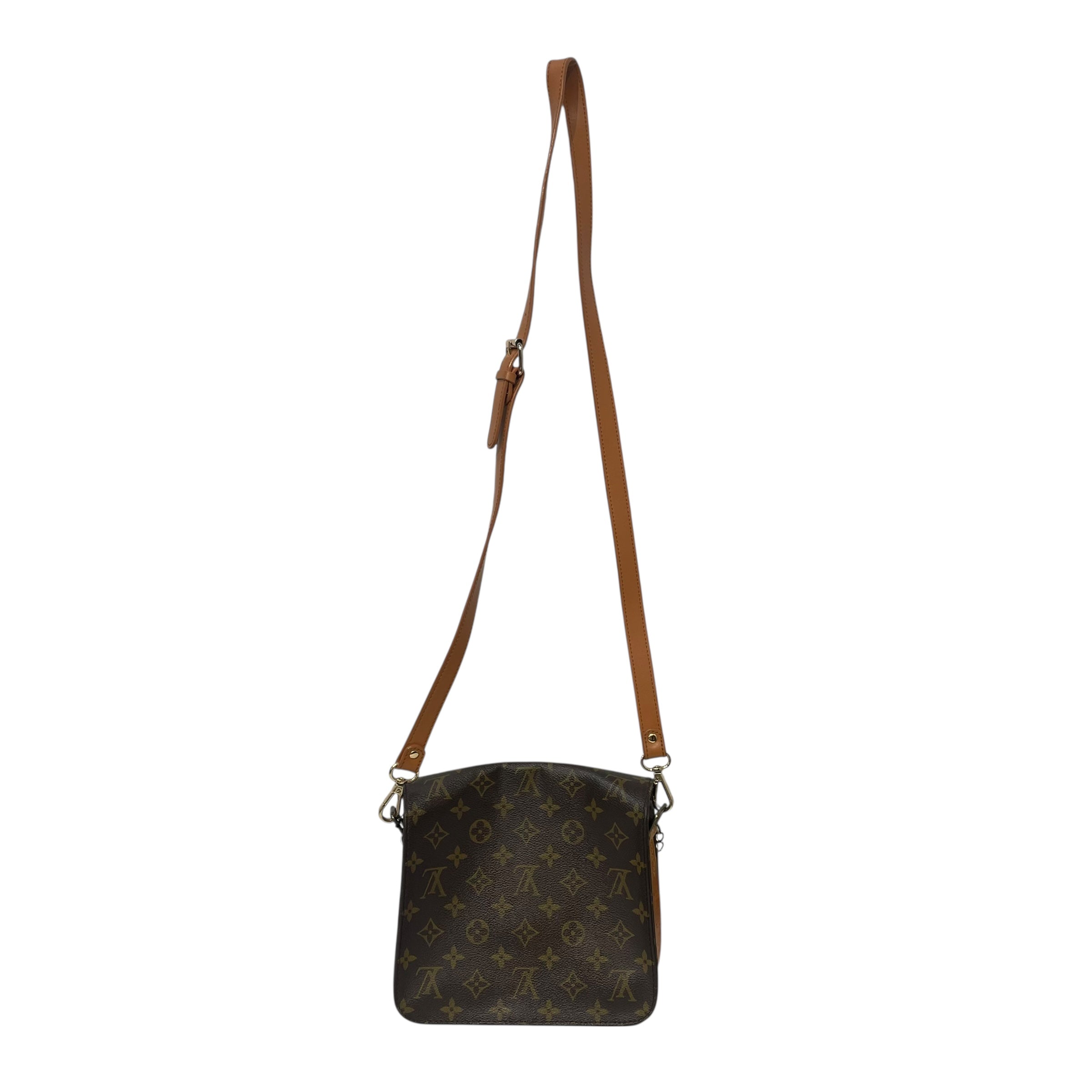 LOUIS VUITTON/Cross Body Bag/OS/Monogram/Leather/BRW/Monogram Cartouchiere view 2