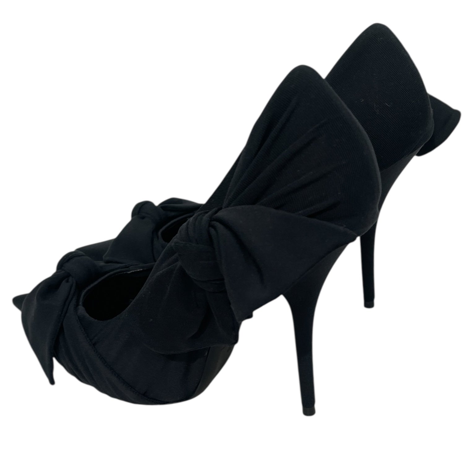 BALENCIAGA/Heels/EU 41/BLK/V-Tip/WRAP BOWTIE TOE / HEEL view 2