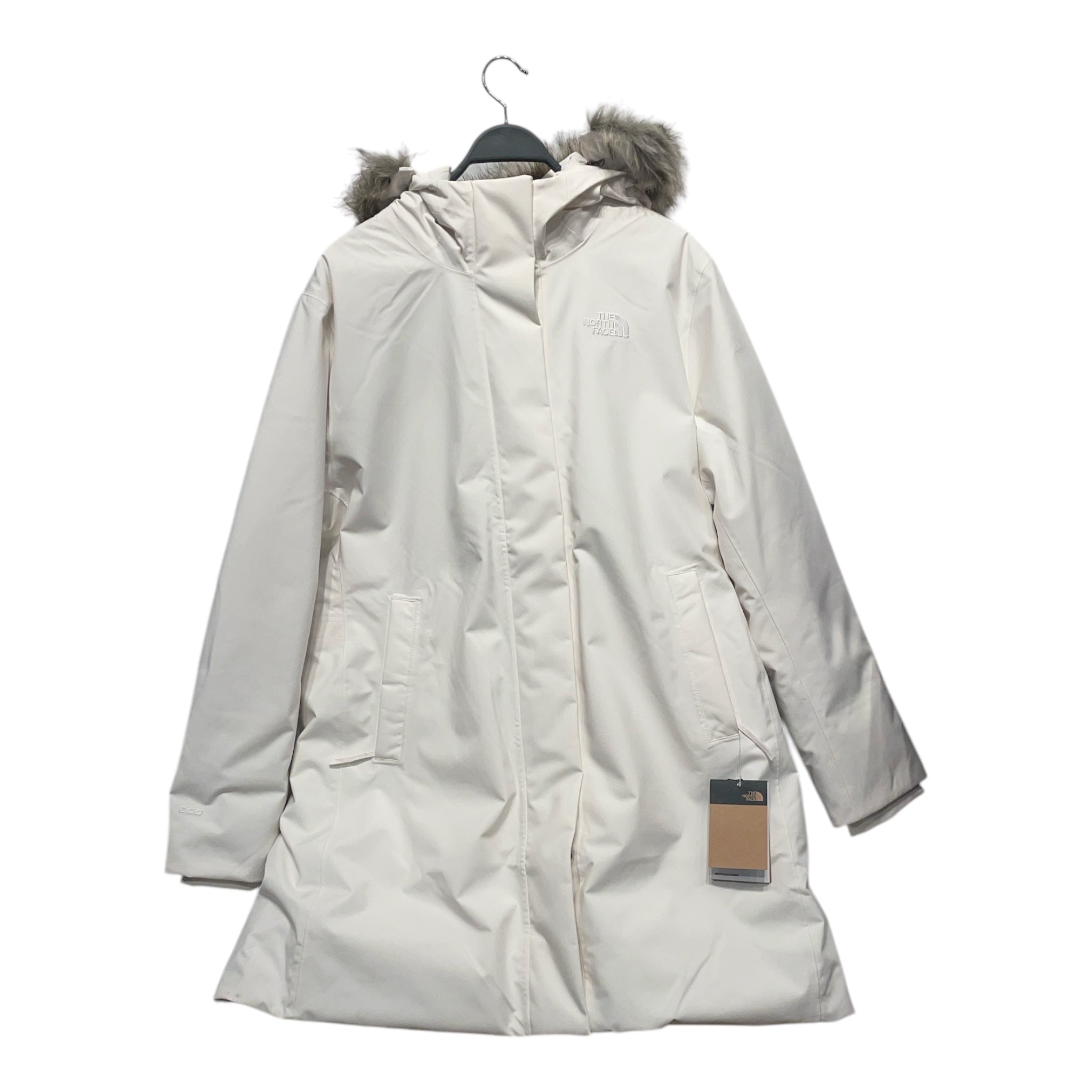 THE NORTH FACE/Puffer Jkt/XXL/Nylon/WHT/Faux Fur down parka – 2nd ...
