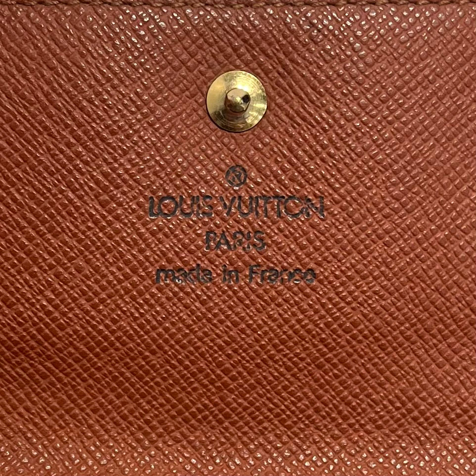 LOUIS VUITTON/Trifold Wallet/Monogram/Leather/BRW/ view 5