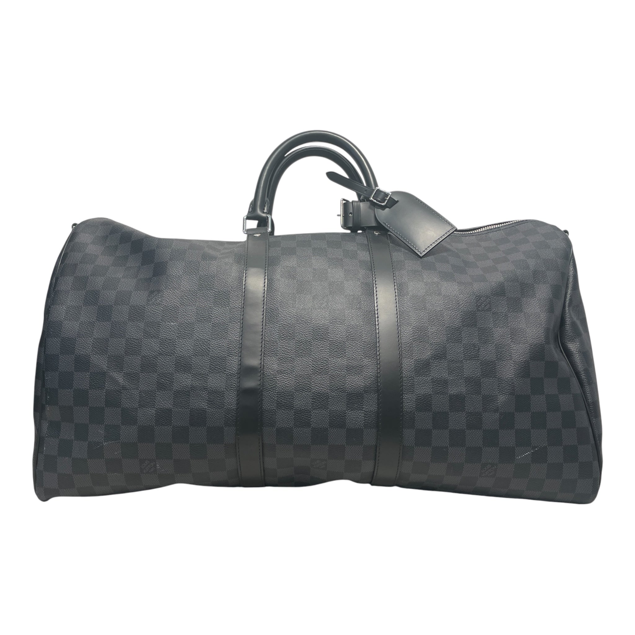 LOUIS VUITTON/Bag/Monogram/Leather/BLK/cobalt damier keepall view 2