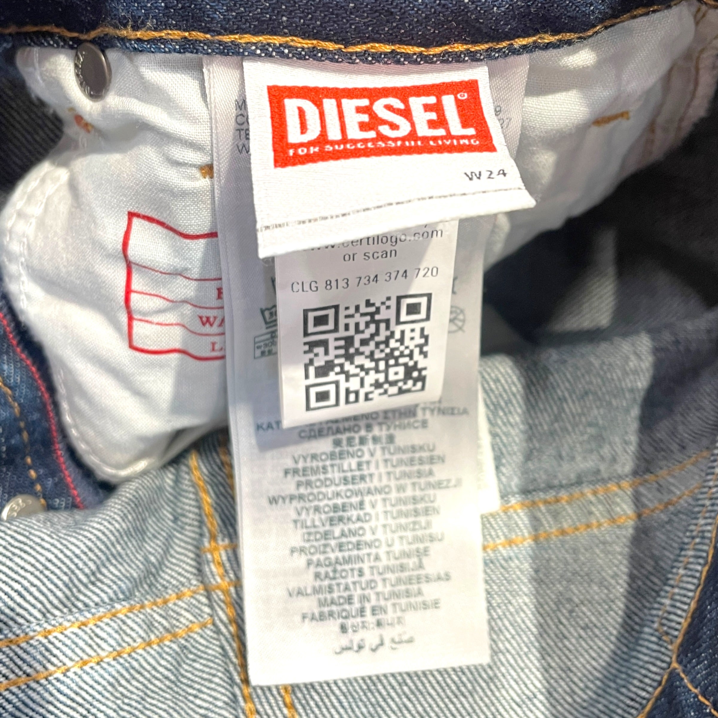 DIESEL/Wide Leg Pants/24/Denim/BLU/1996 d-sire view 3
