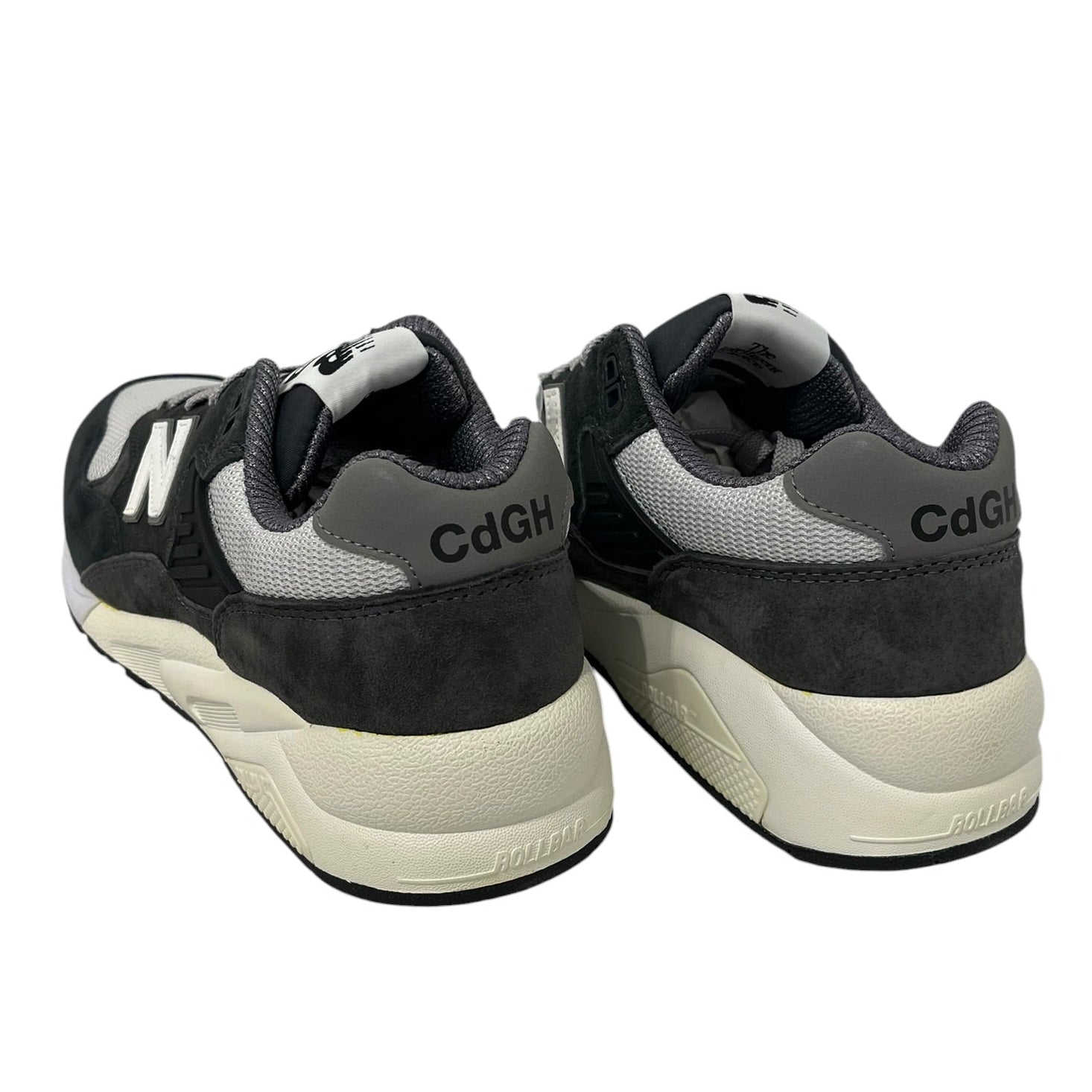 NEW BALANCE/COMME des GARCONS HOMME/Low-Sneakers/US 10/Suede/BLK/580 WHITE N ROLLBAR view 2