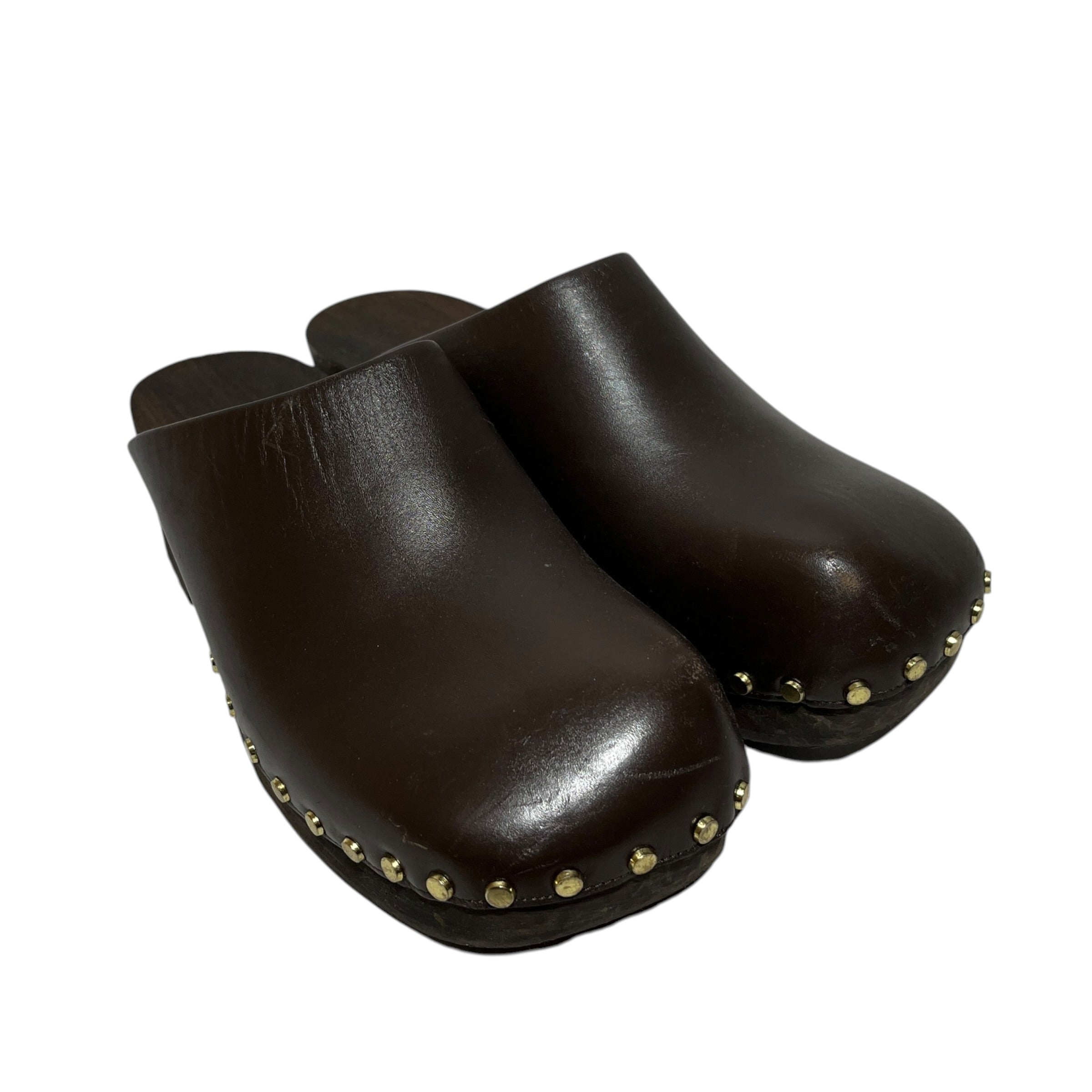 KHAITE/Sandals/US 7/Leather/BRW/Studded Clogs view 1