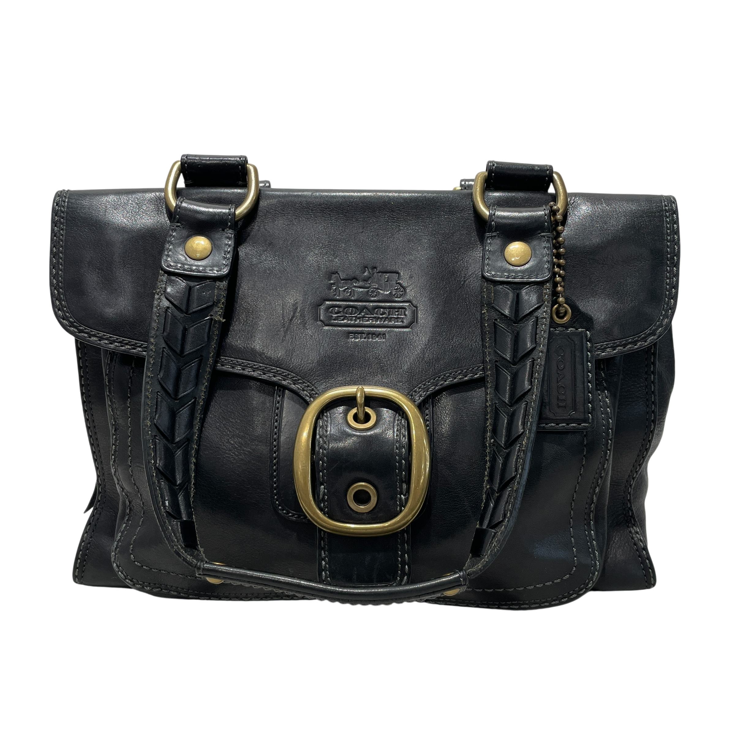 COACH/Hand Bag/Leather/BLK/bleecker view 1