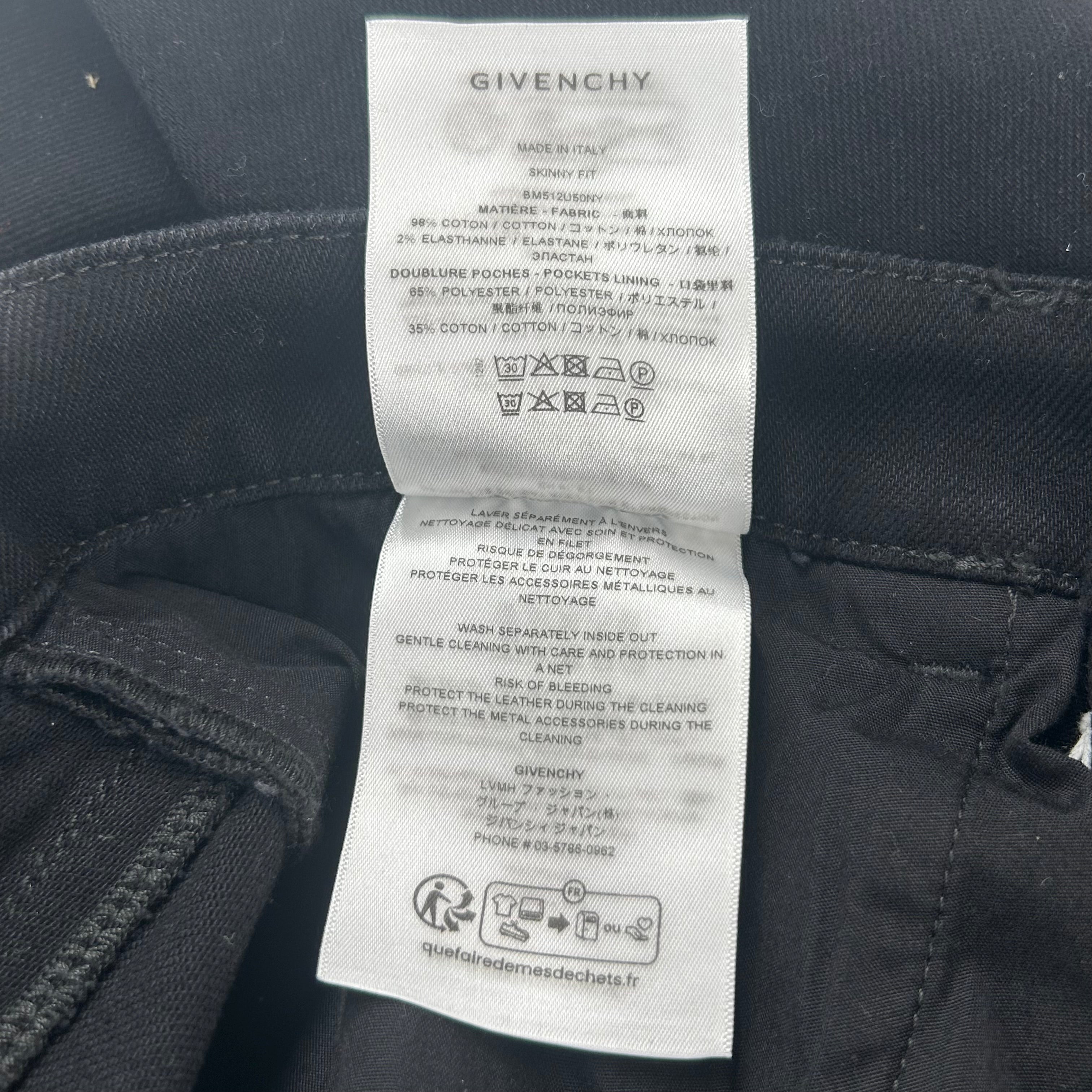 GIVENCHY/Pants/34/Denim/BLK/4999903203562 view 4