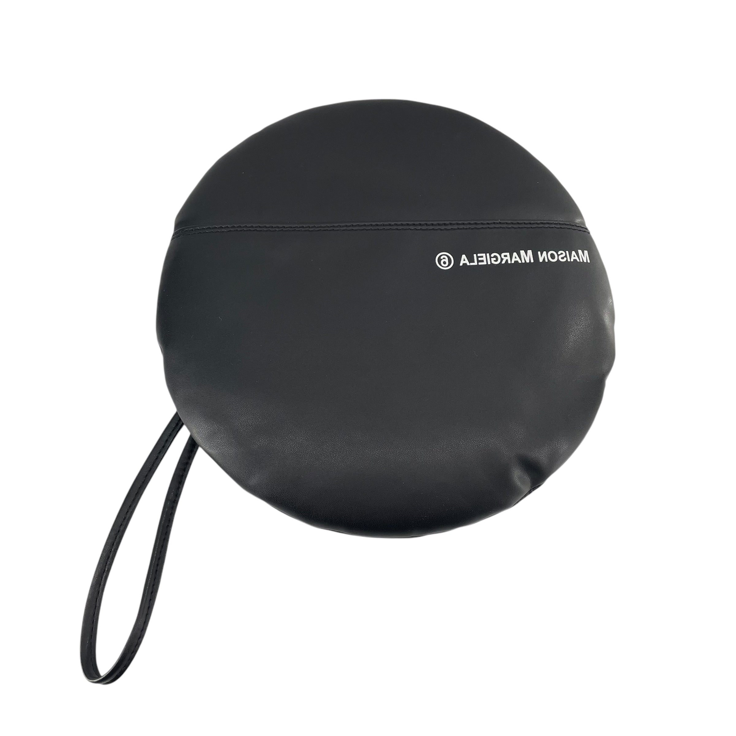 MM6/Clutch Bag/Leather/BLK/ROUND SMALL LOGO view 1