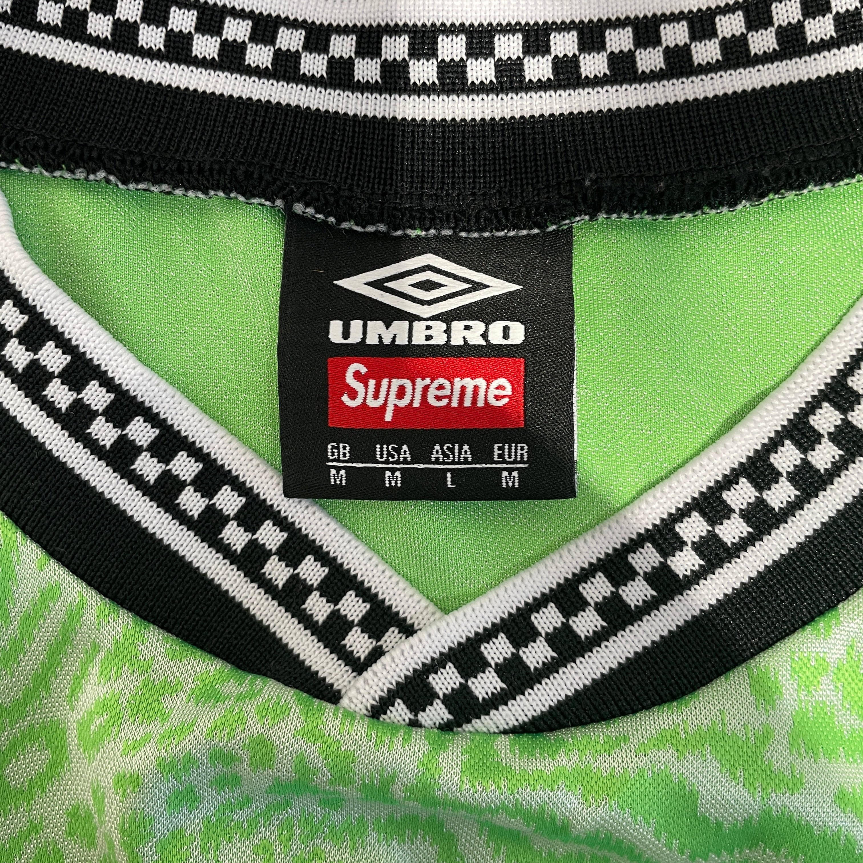 Supreme/T-Shirt/M/Polyester/GRN/Animal Pattern/SUPREME CHEETAH PRINT UMBRO/Jersey view 3