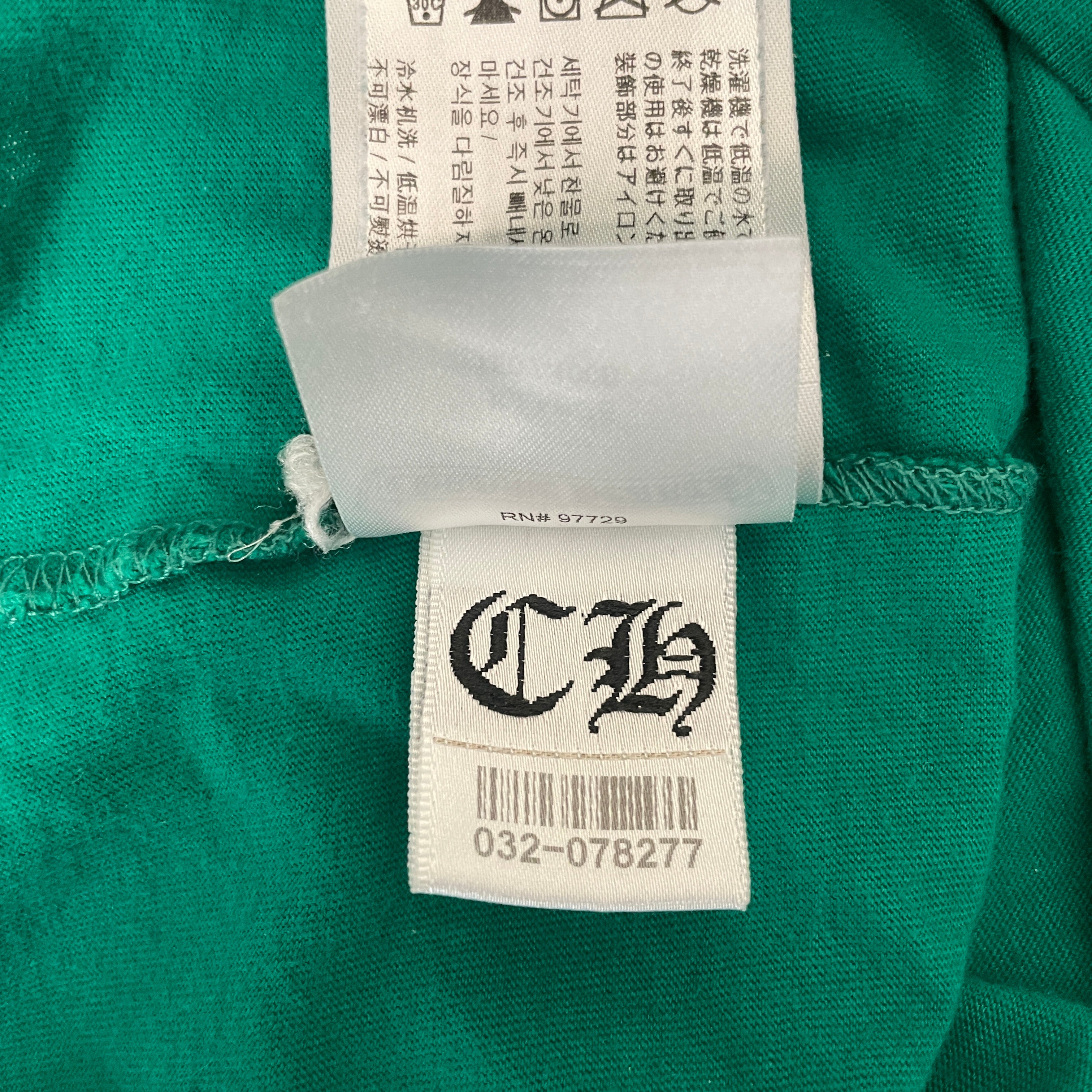 CHROME HEARTS/LS T-Shirt/XL/Cotton/GRN/GREEN LS/NEON YELLOW PRINT view 7