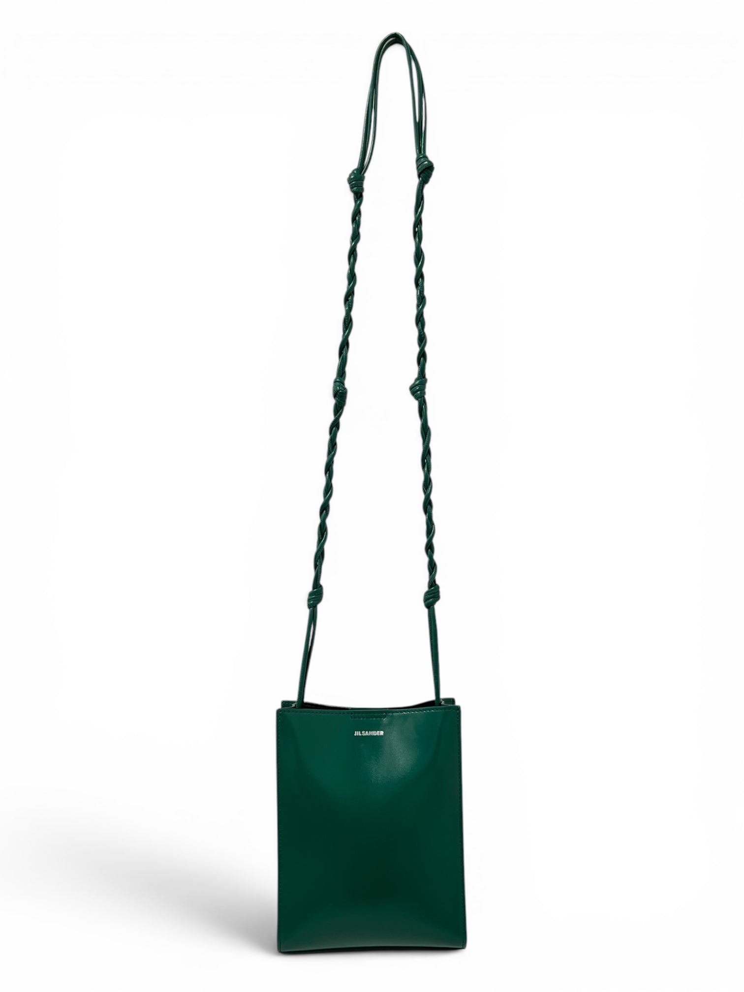 JIL SANDER/Cross Body Bag/Leather/GRN/TANGLE STRAP POUCH CROSSBODY view 1