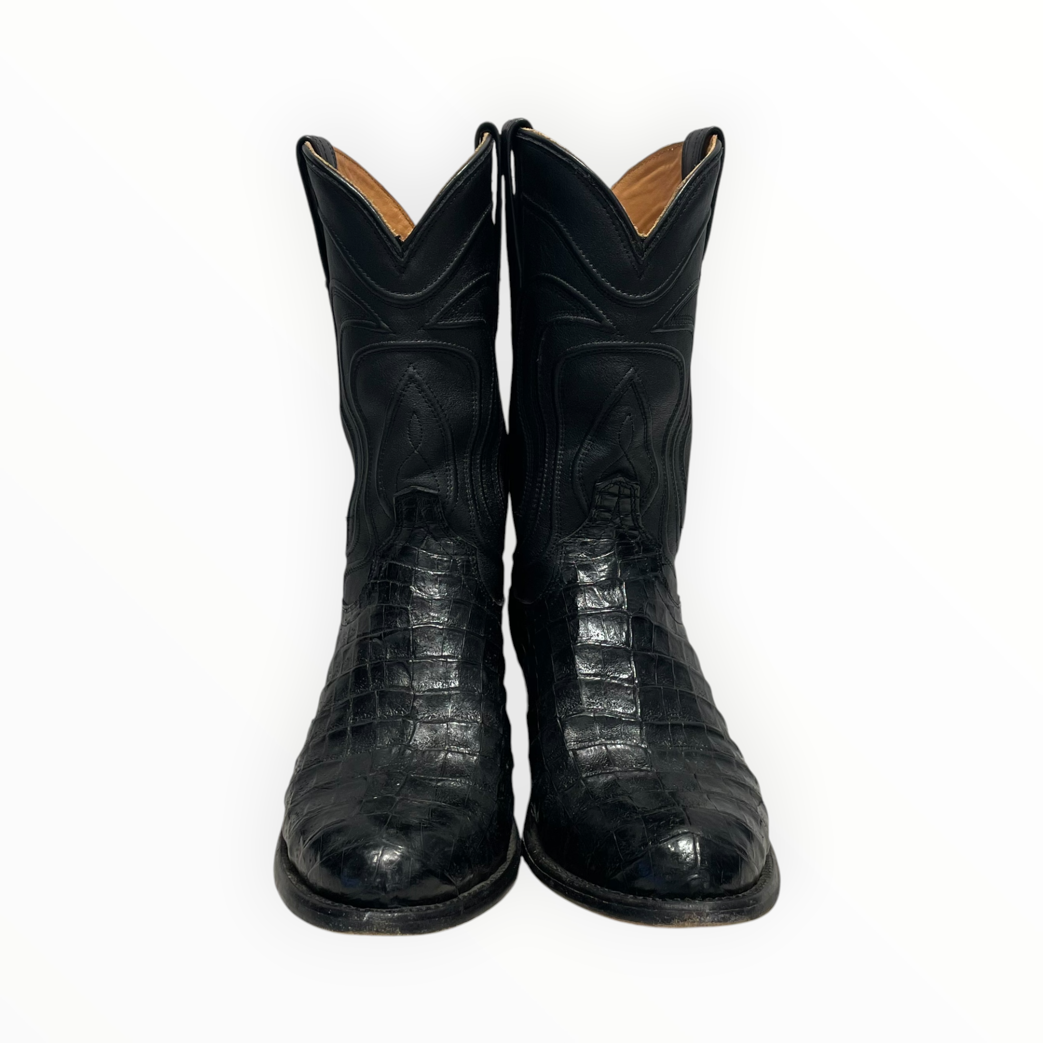 TECOVAS/Cowboy Boots/US 10/BLK/Midnight Caiman view 3