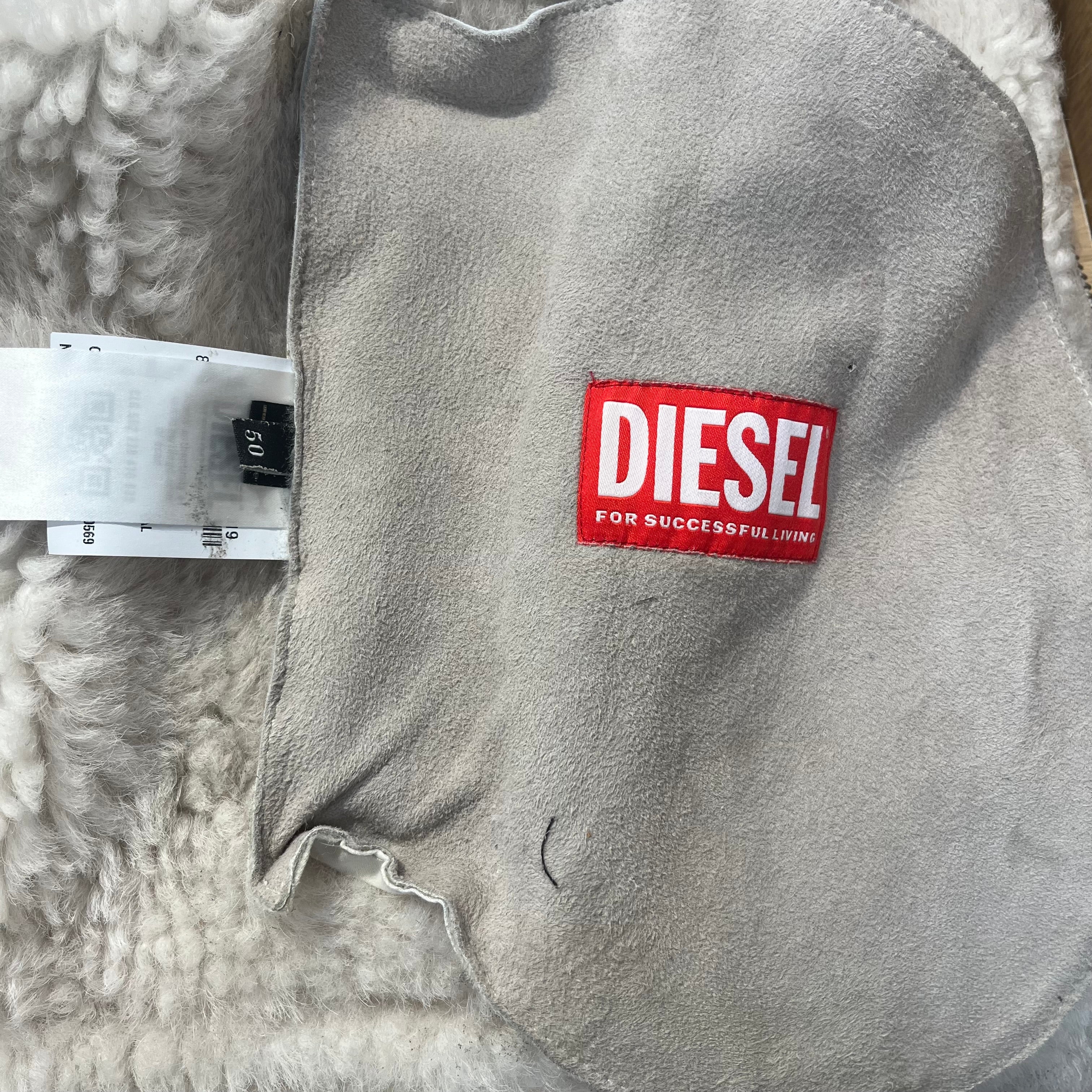 DIESEL/Jacket/50/GRY/runway sherling jacket view 3