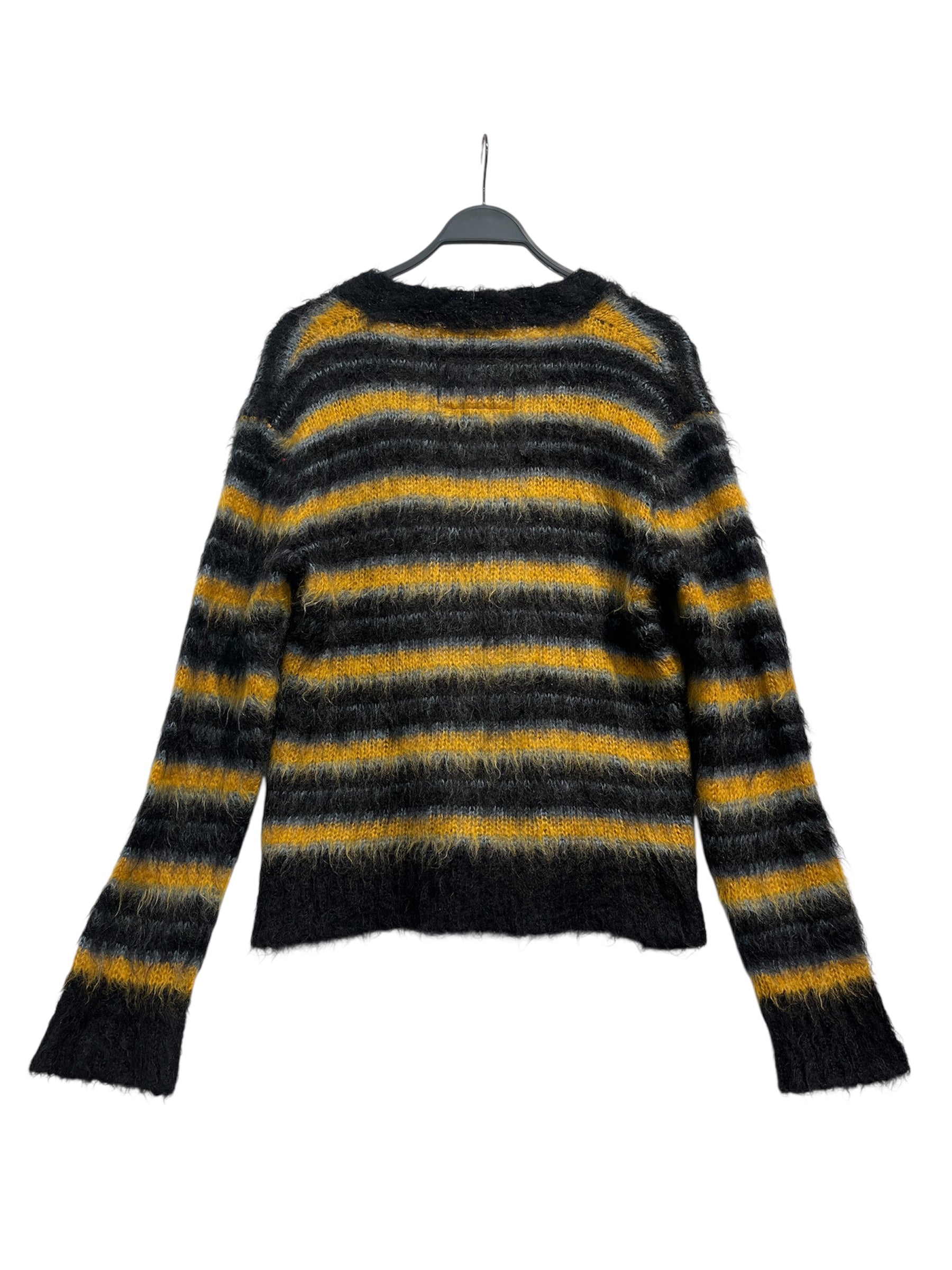 MARNI/Cardigan/42/Stripe/Mohair/BLK/YELLOW STRIPES BLACK BUTTONS view 2