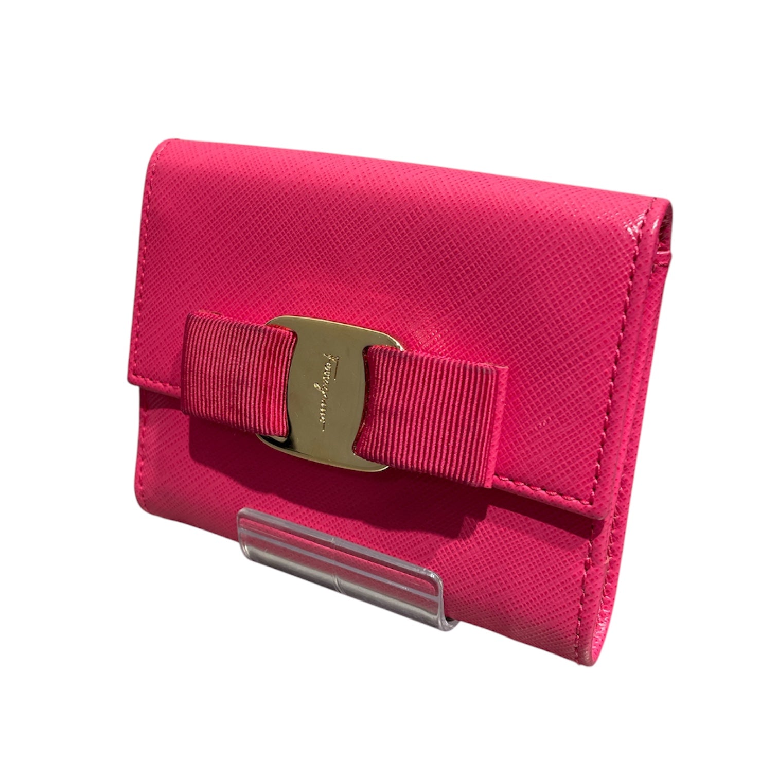 Salvatore Ferragamo/Trifold Wallet/Leather/PNK/ view 1