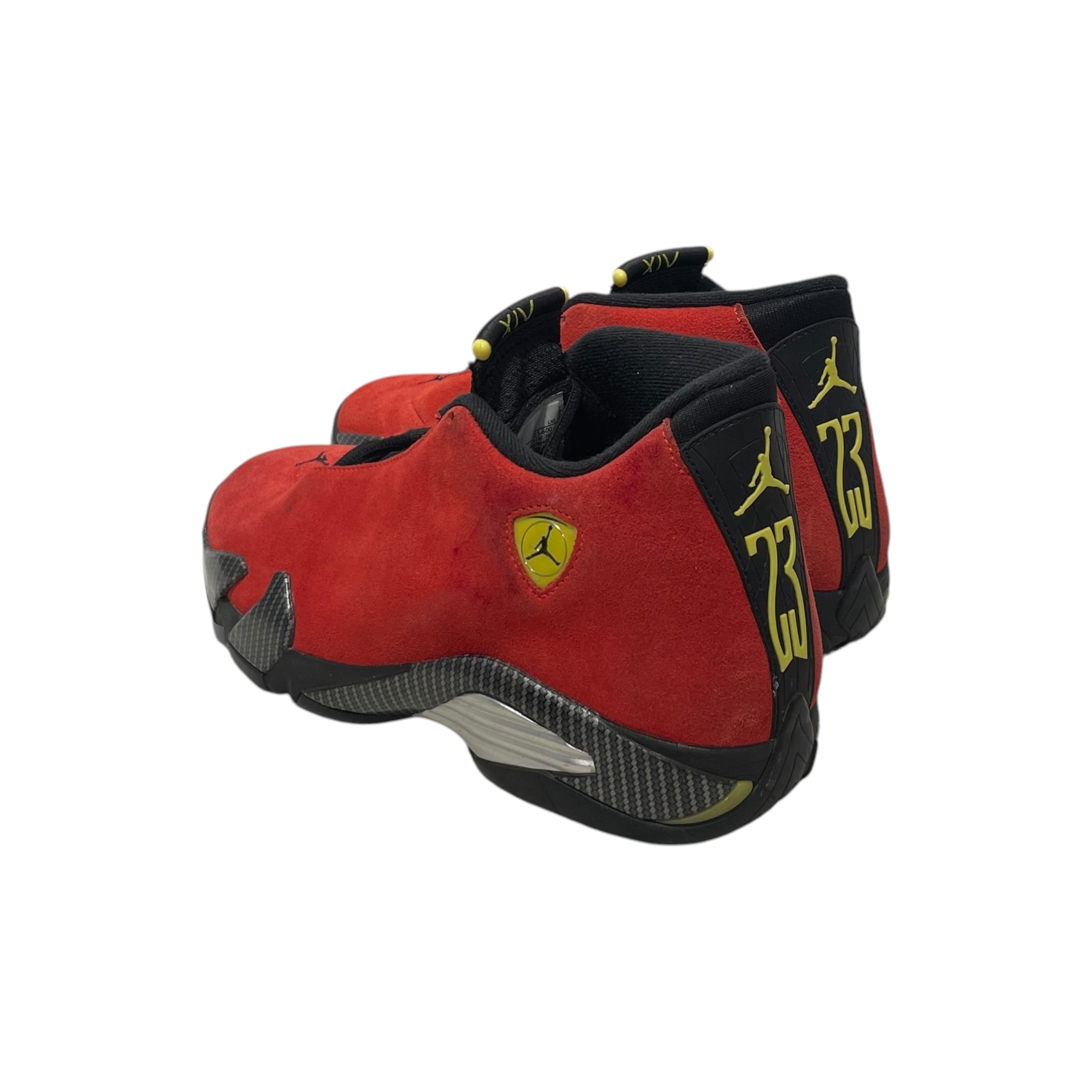 JORDAN BRAND/Low-Sneakers/US 9/Suede/RED/RETRO 14 FERRARI view 2