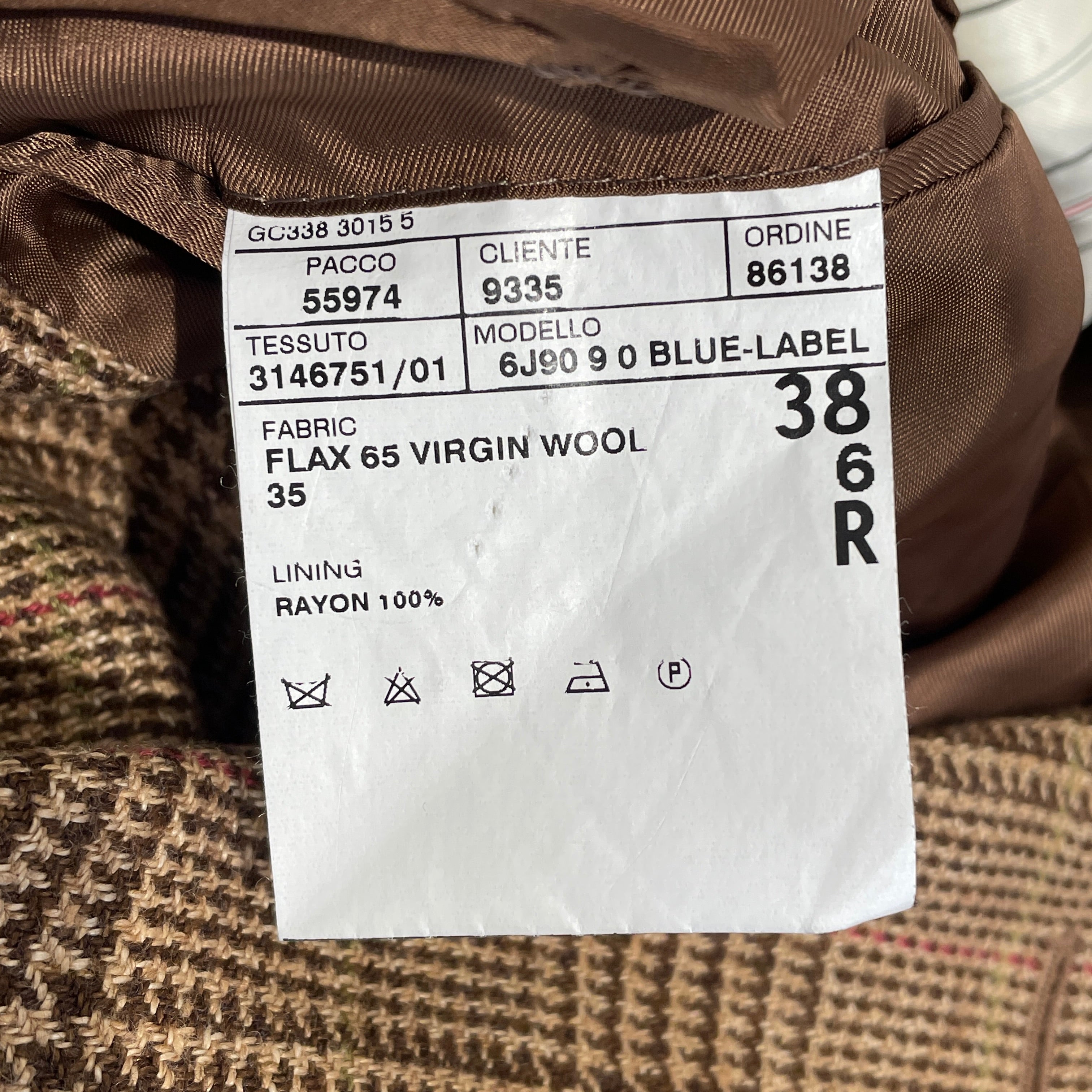 POLO RALPH LAUREN/Tailored Jkt/38/Wool/CML/Houndstooth Check/ view 4