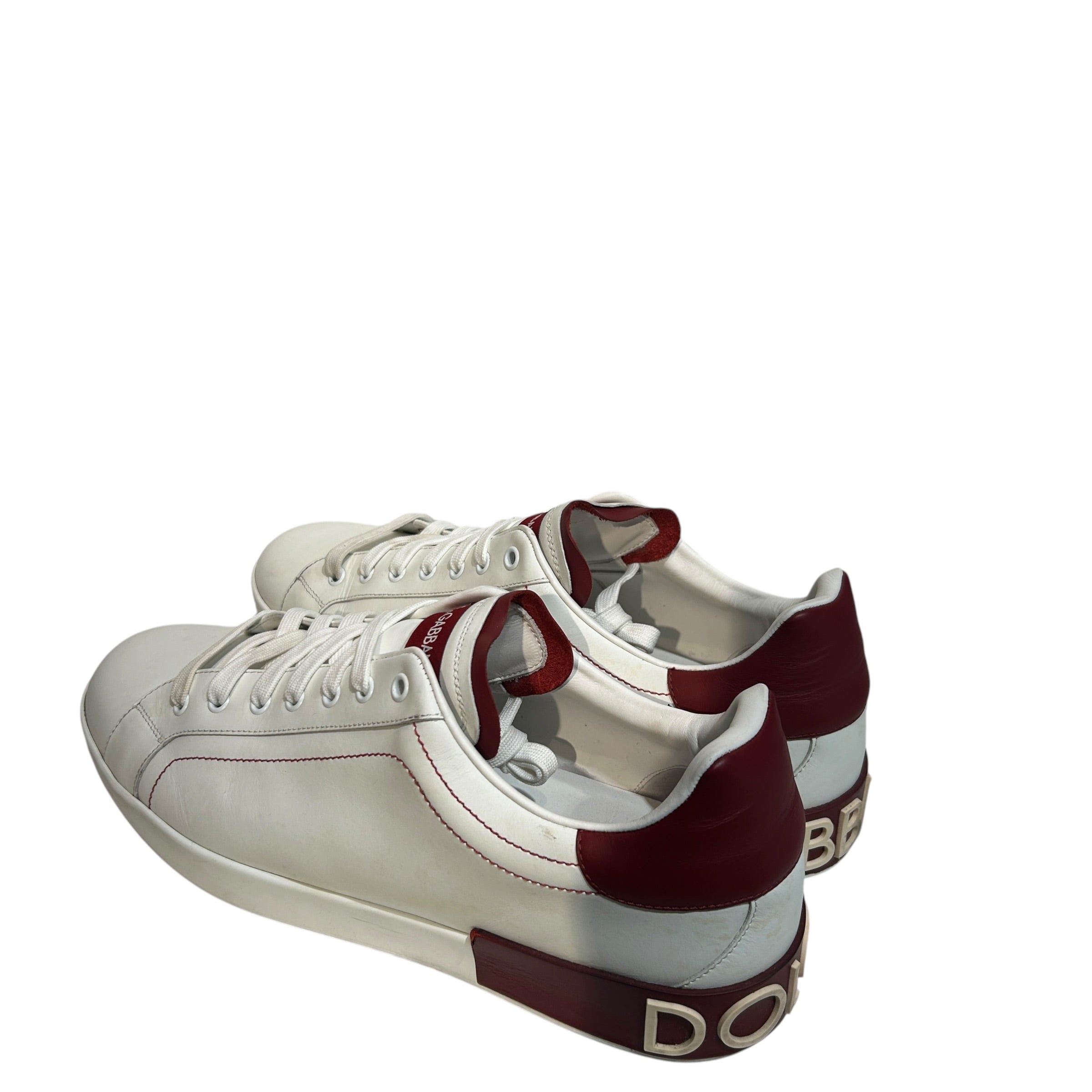DOLCE&GABBANA/Low-Sneakers/US 13/Leather/WHT/Portofino Sneakers view 2