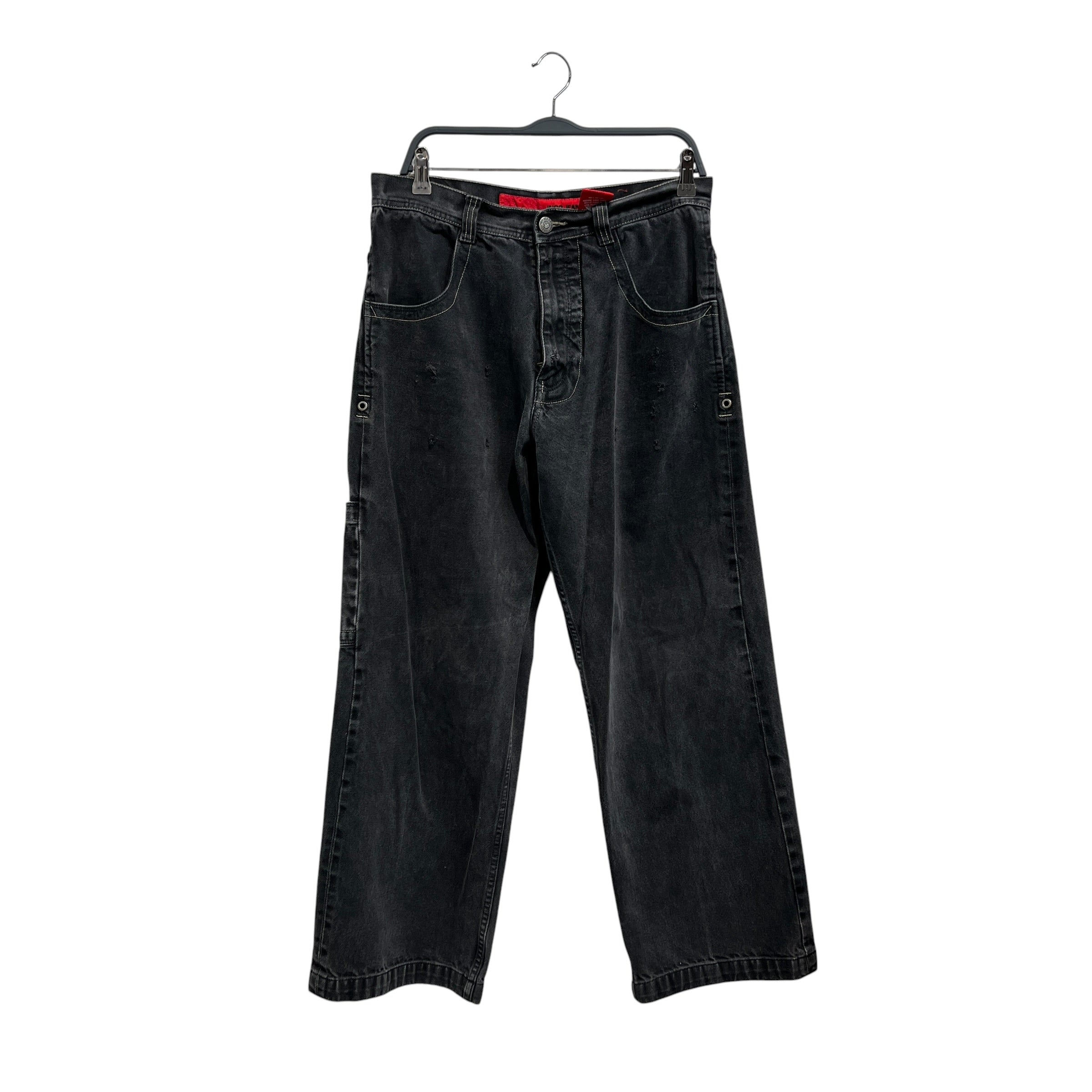 JNCO/Pants/33/Denim/BLK/Skull Emboridery on back view 1