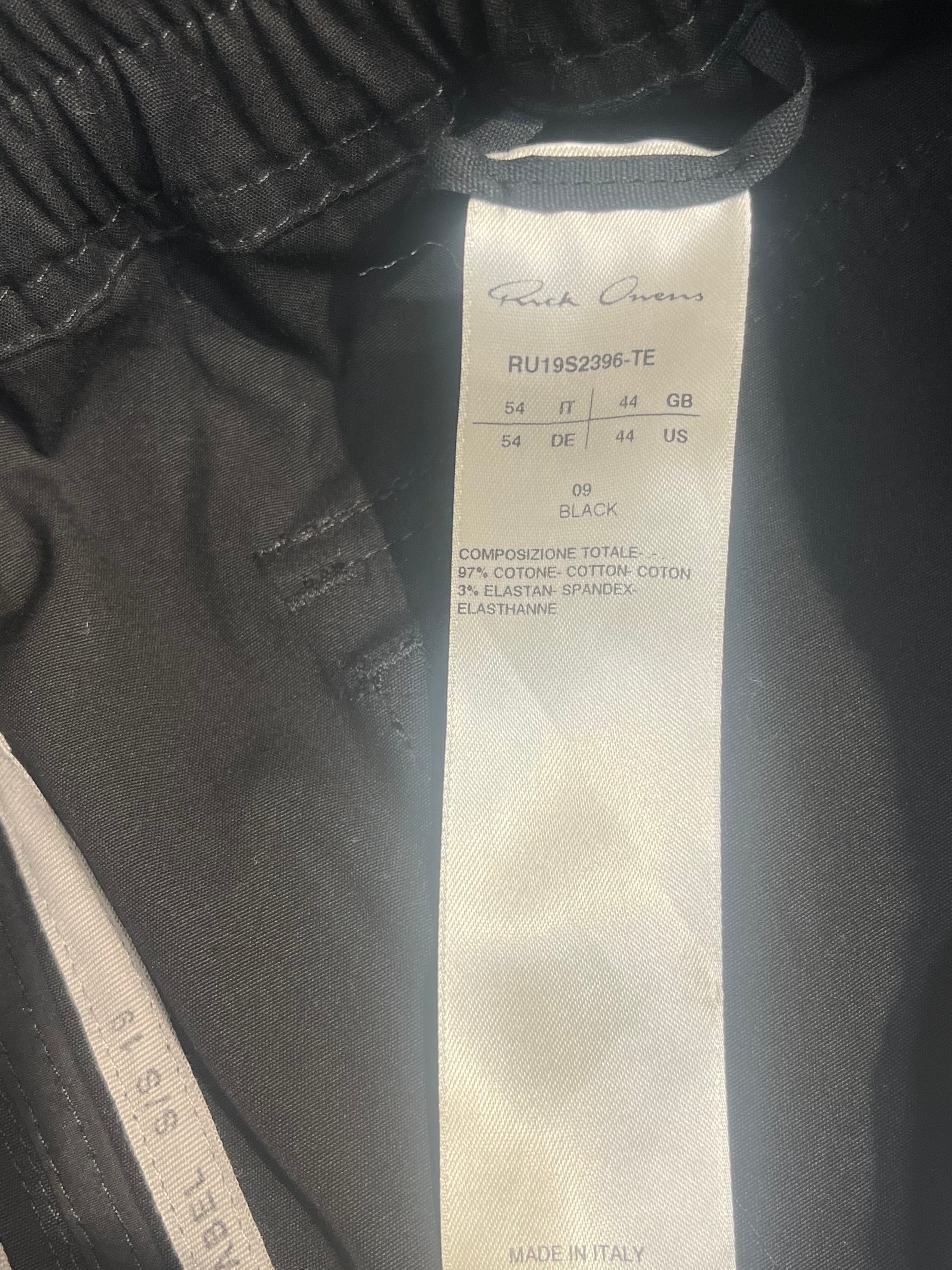 Rick Owens/Pants/44/Cotton/BLK/Joggers/BABEL S/S 19 view 4