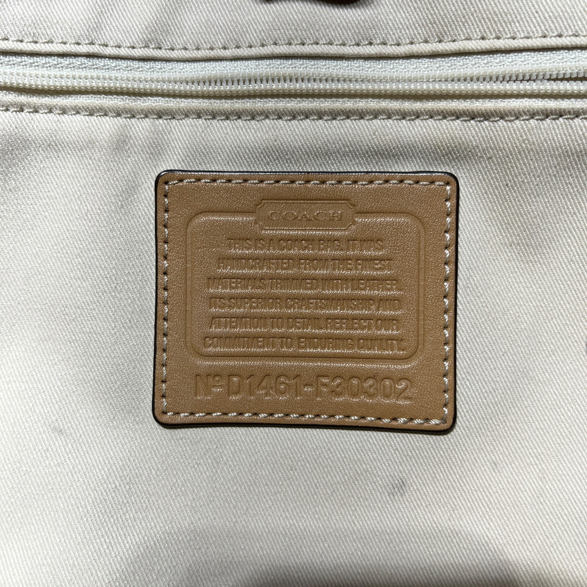 COACH/Hand Bag/Stripe/Leather/NVY/HADLEY CANVAS view 5