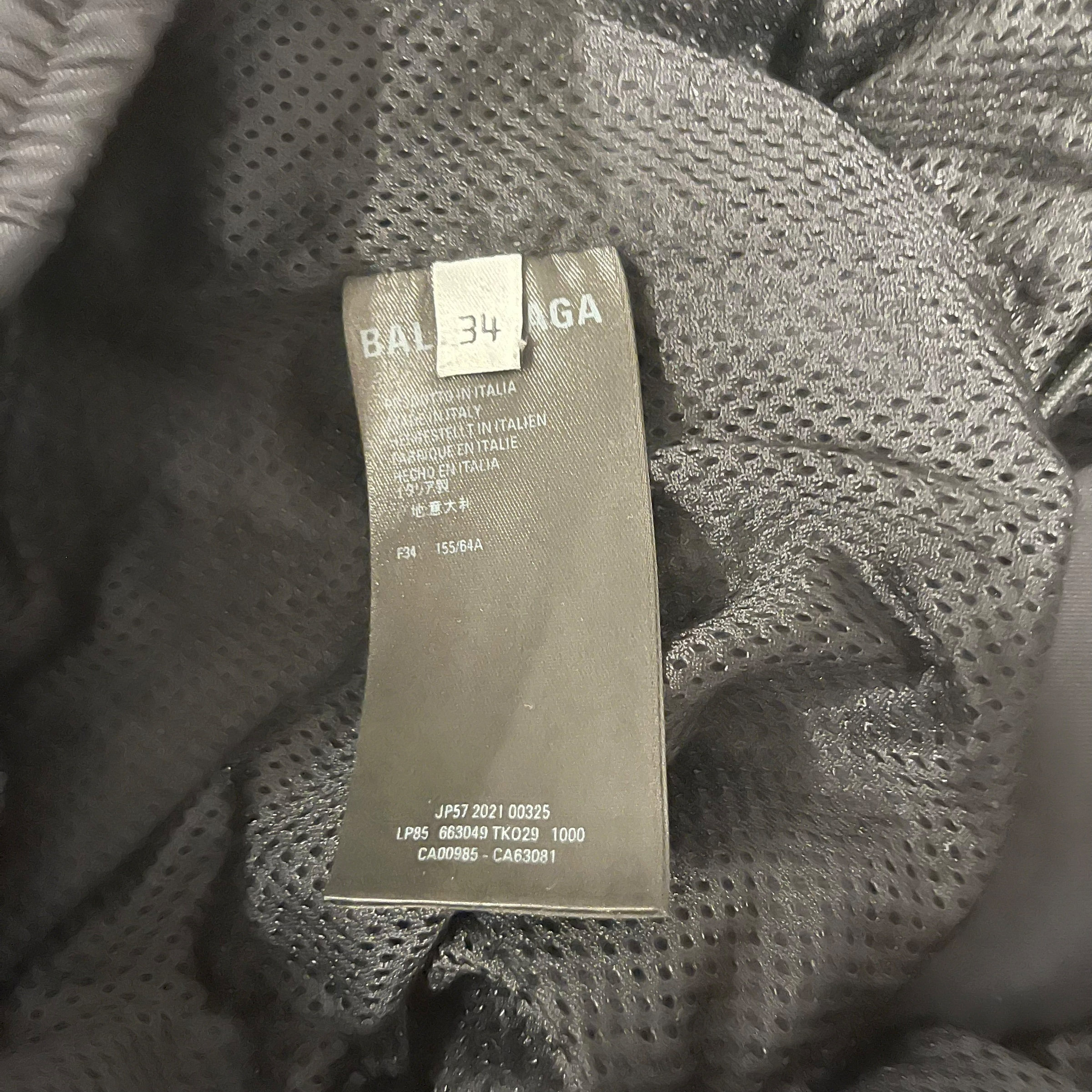 BALENCIAGA/Pants/34/Nylon/BLK/unisex track pants slim view 4