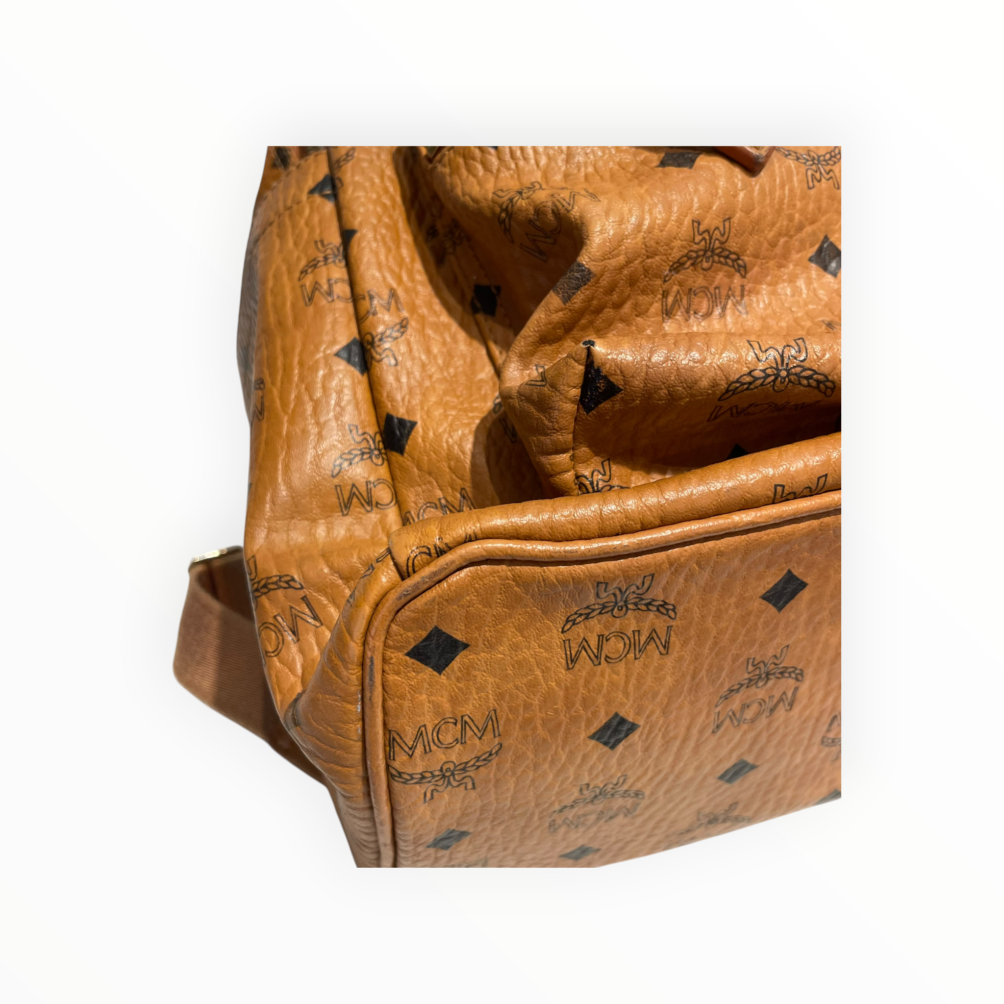 MCM/Backpack/Monogram/Leather/CML/Visetos Monogram Backpack view 16