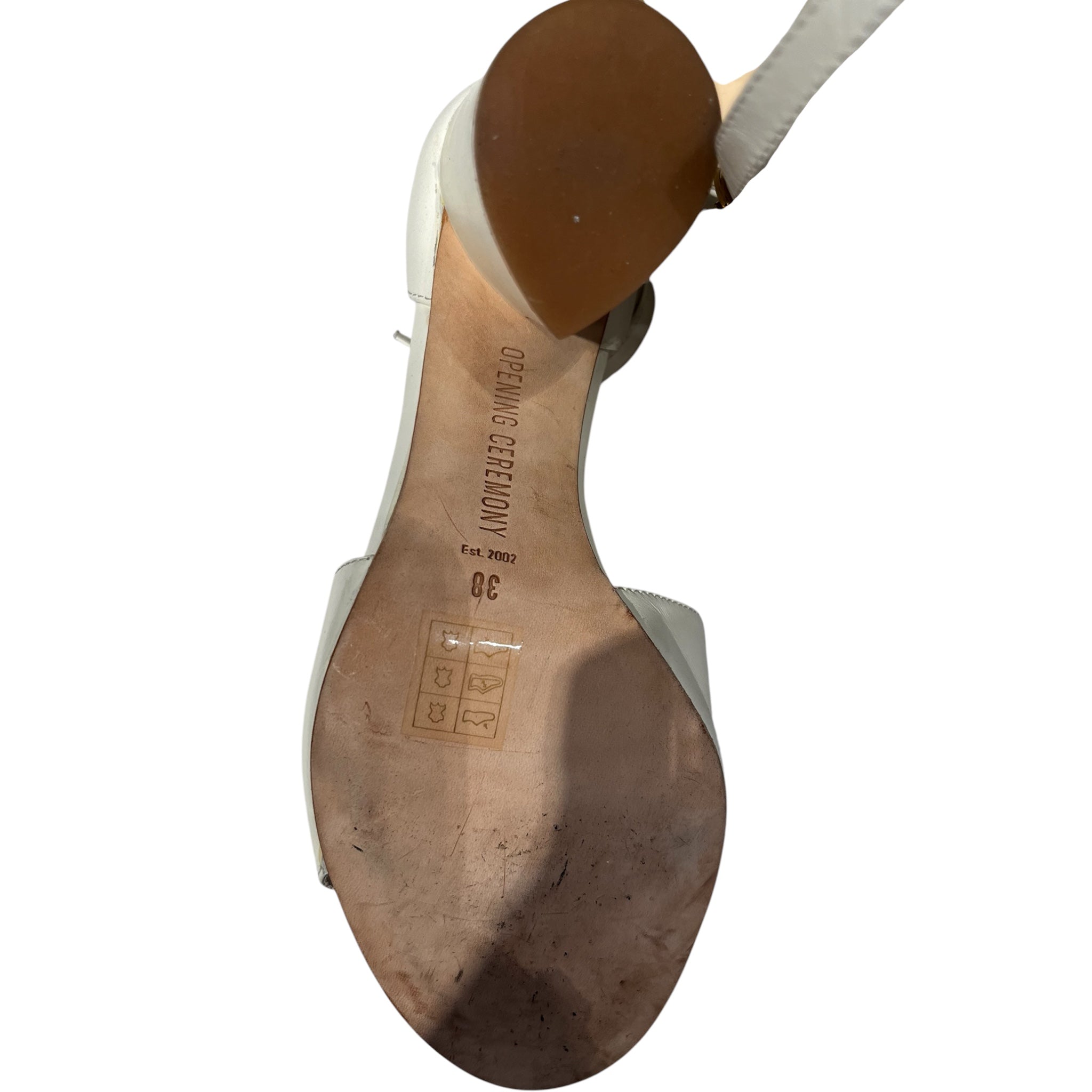 OPENING CEREMONY/Heels/EU 38/Leather/WHT/ view 4
