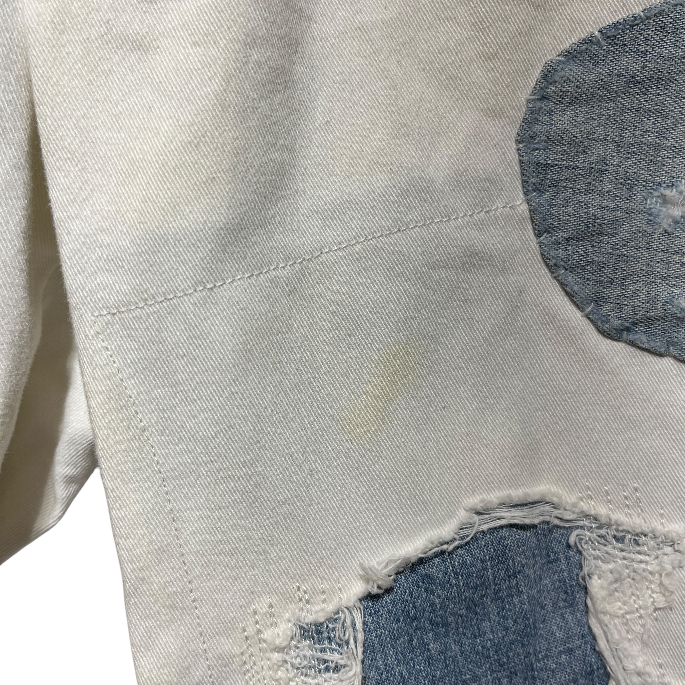 POLO RALPH LAUREN/Skinny Pants/30/Cotton/WHT/All Over Print/Repaired Graffiti Pants view 3