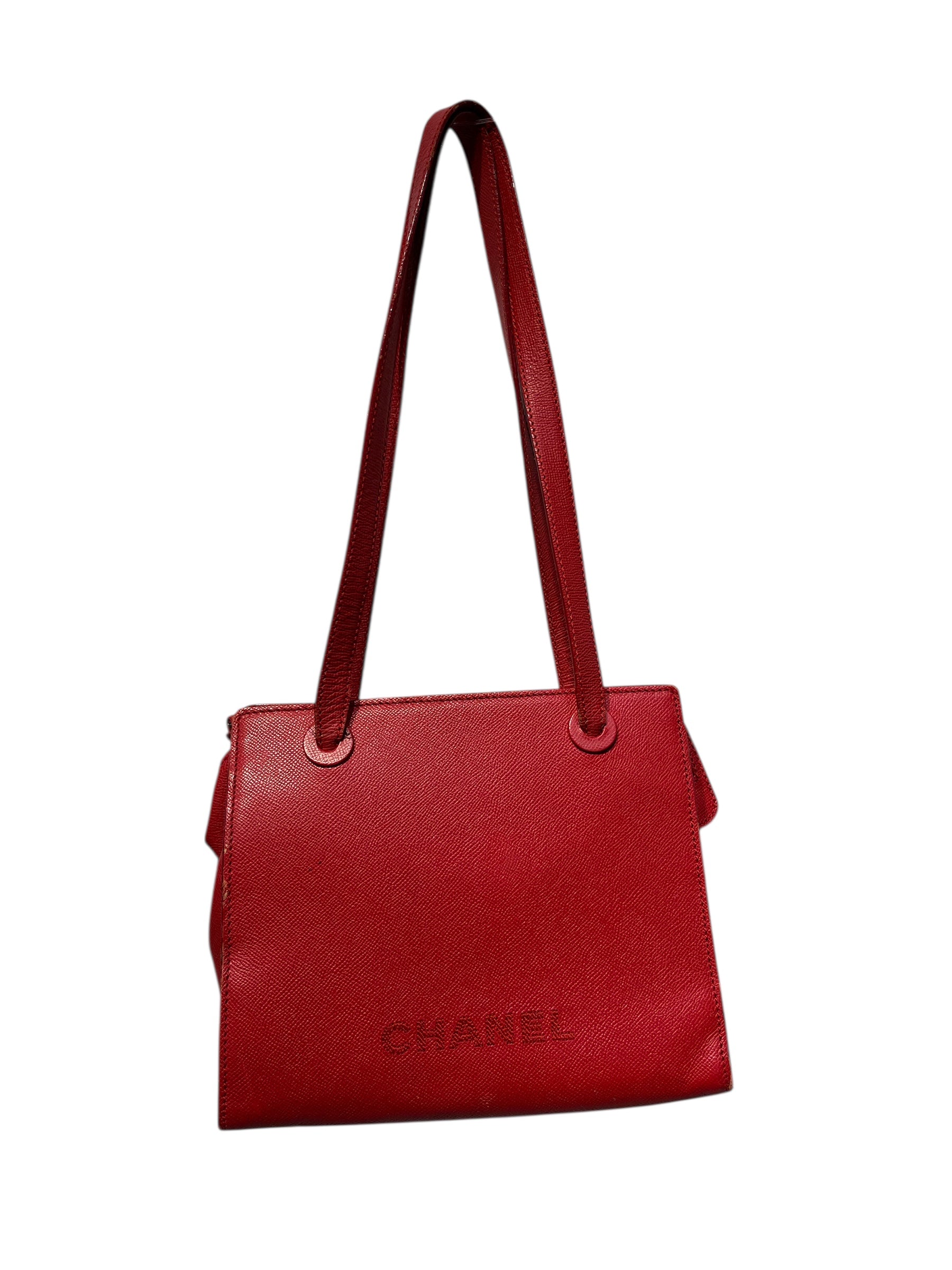 CHANEL/Hand Bag/Leather/RED/5582006 view 1