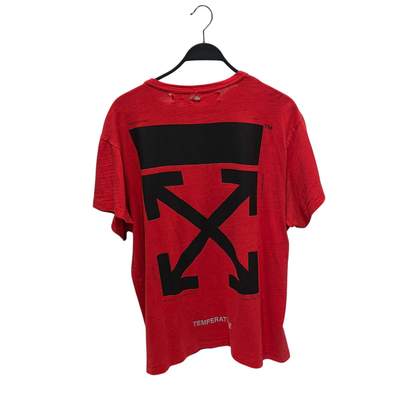 OFF-WHITE/T-Shirt/M/Cotton/RED/MONA LISA